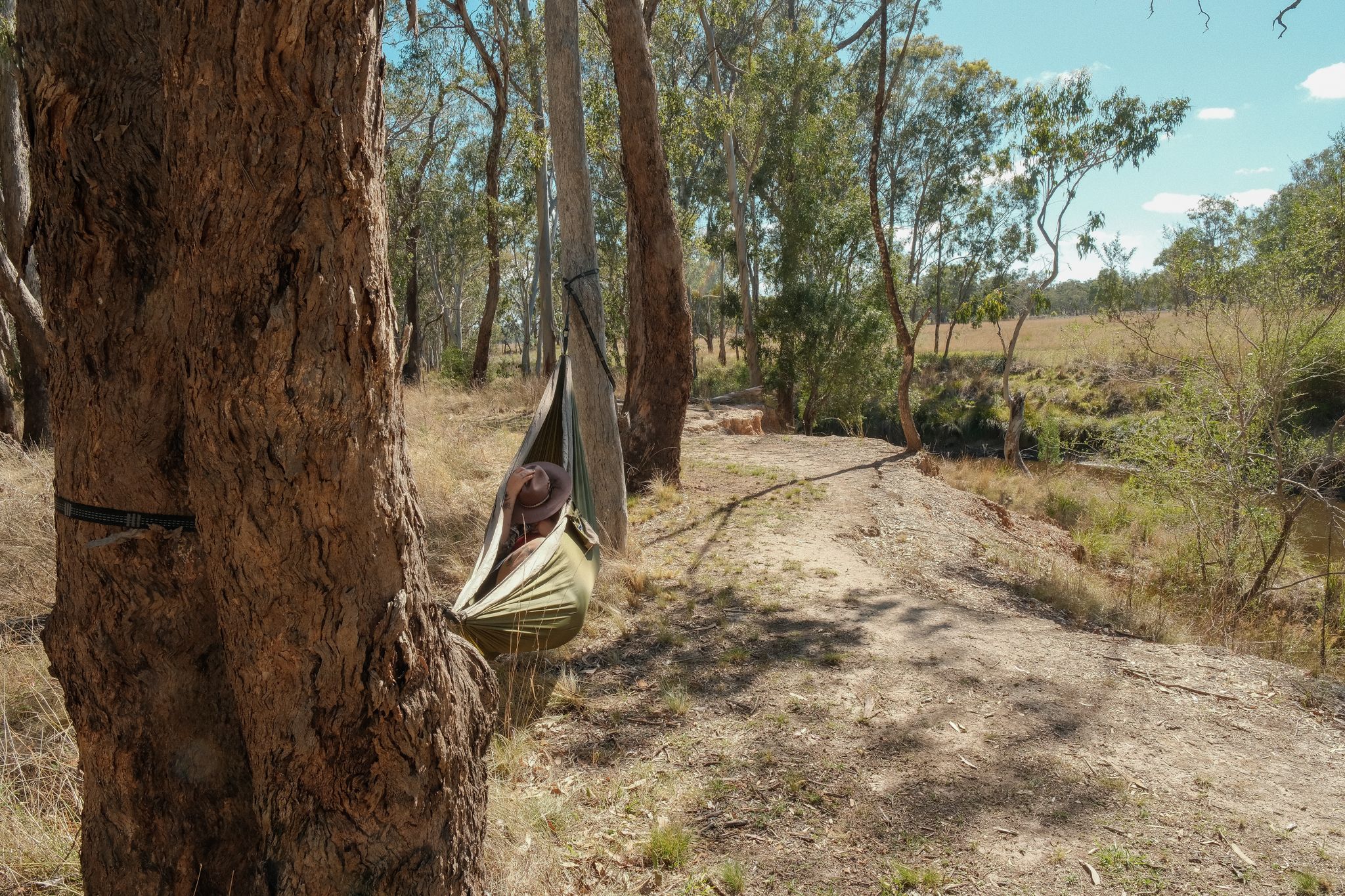 relaxing beside the creek - Cactus Creek