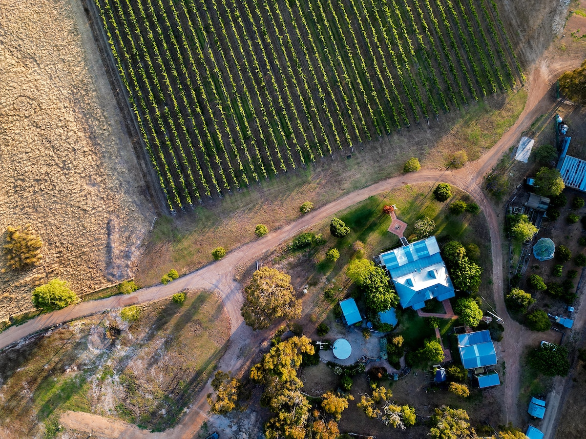 Sites 1-6 along gravel track to left of homestead in picture 