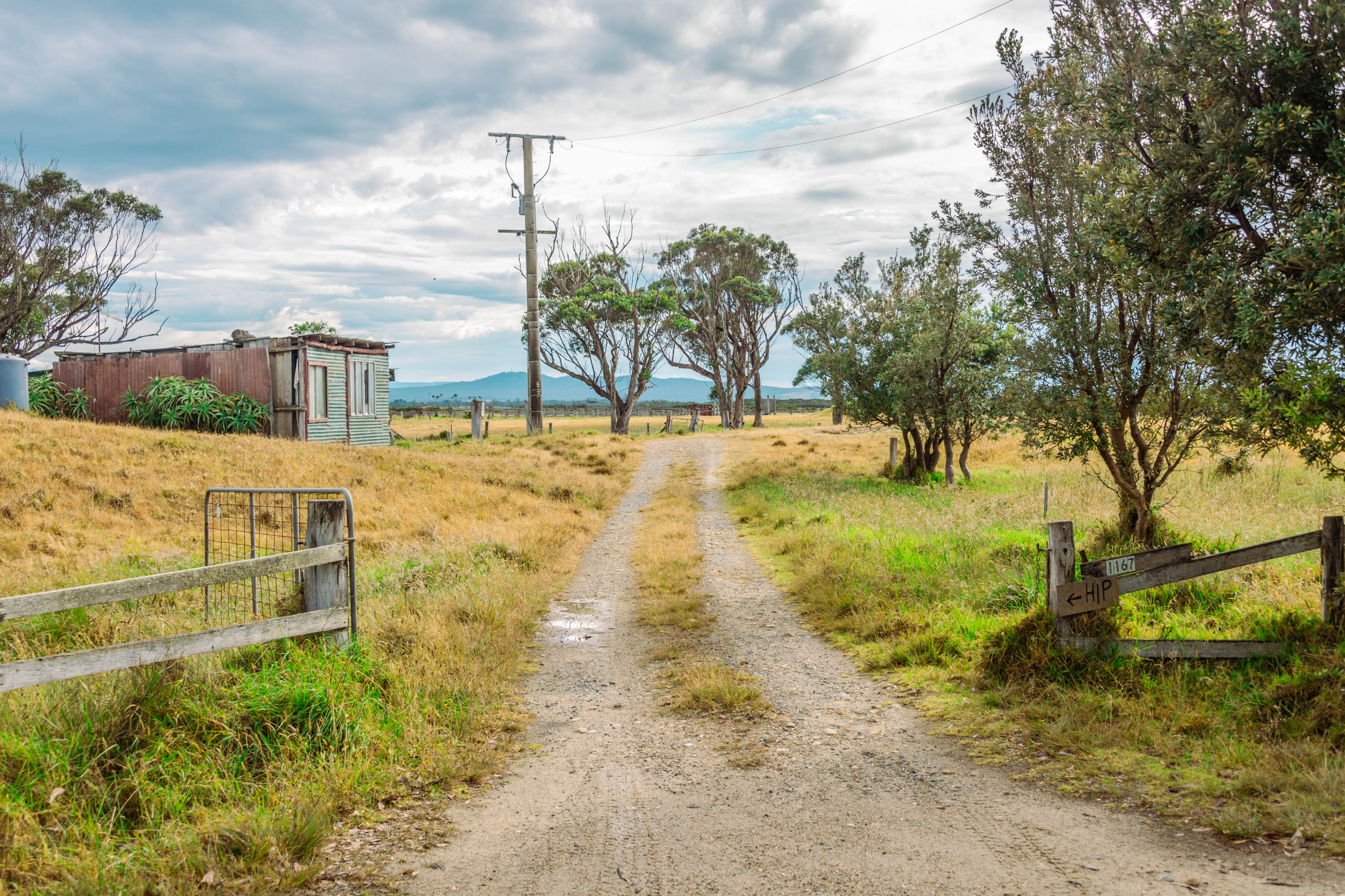 Entrance to the campsite. 