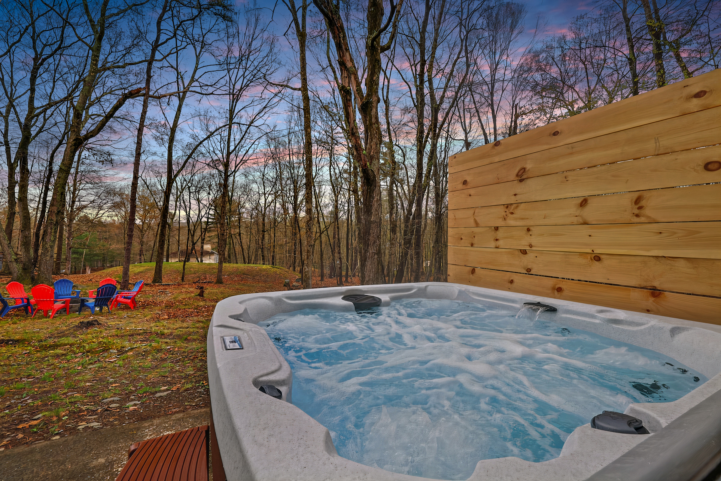 Private 6-person hot tub
