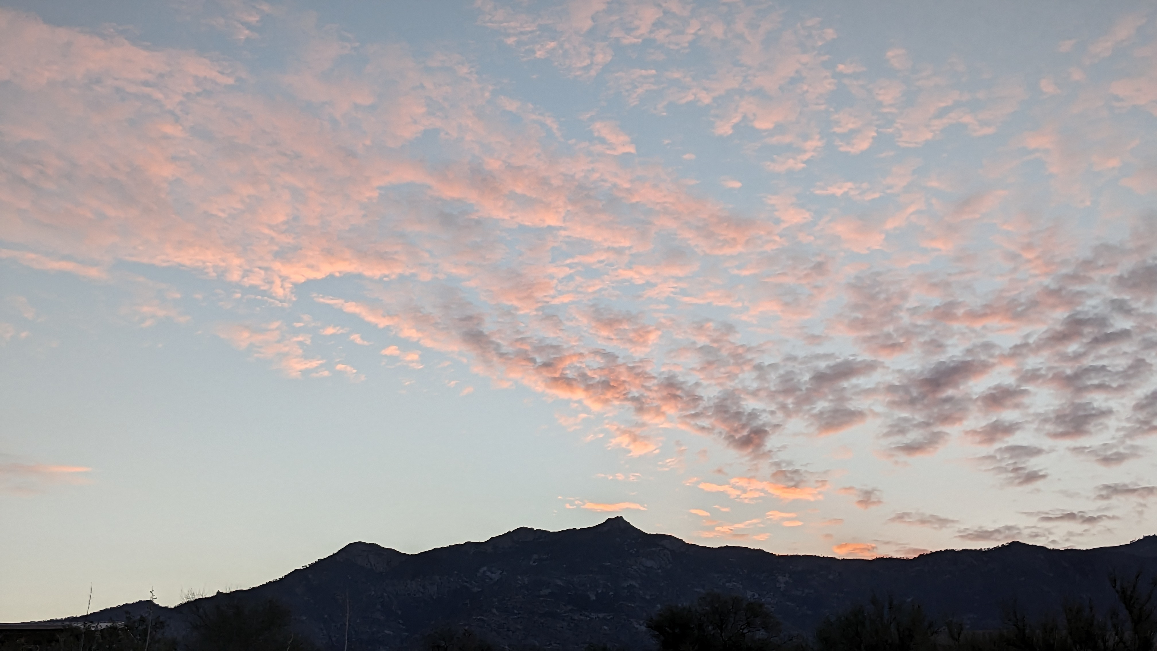 Sunrise over the Catalina Mountains