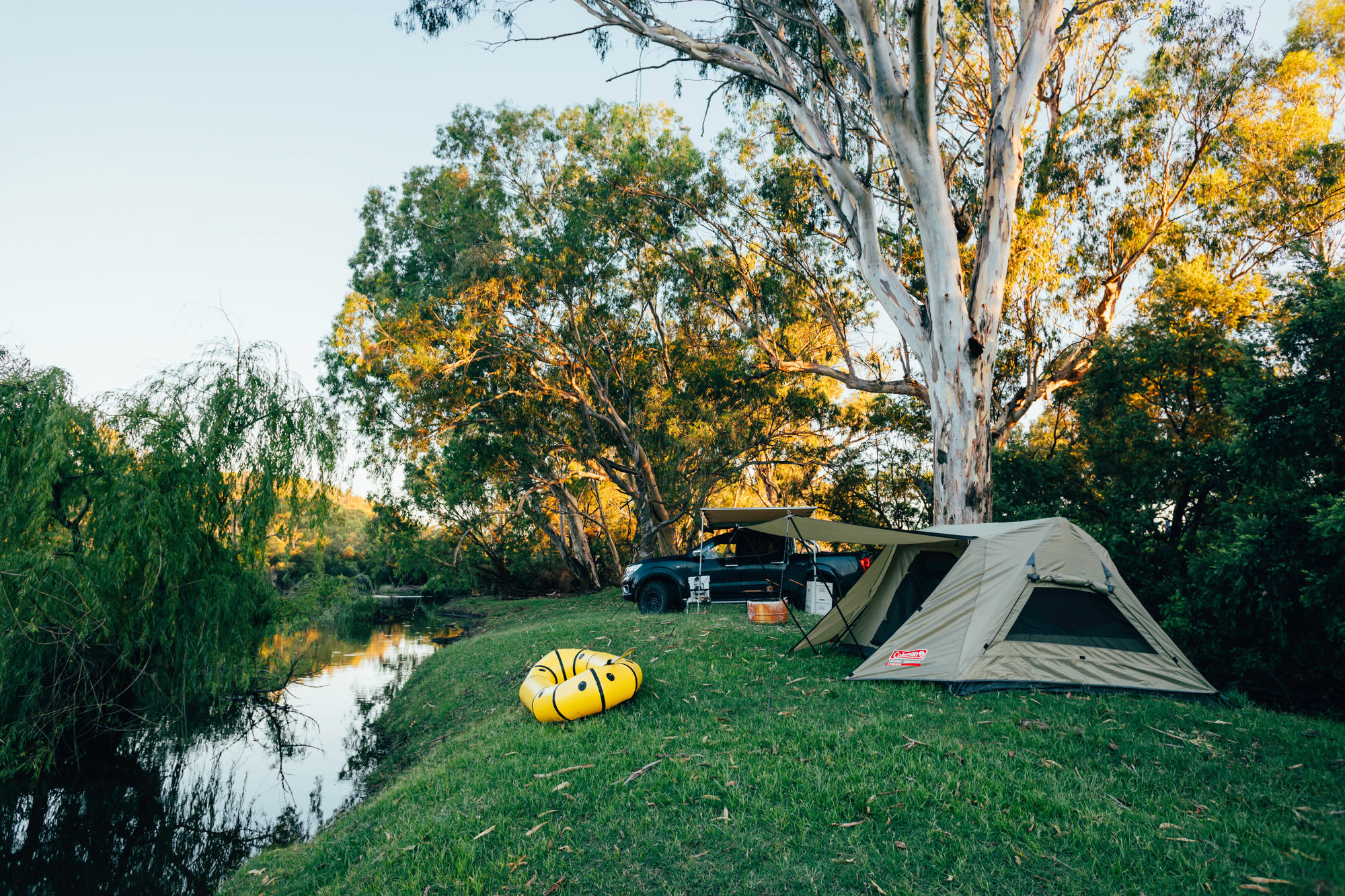 Camp is setup for the night