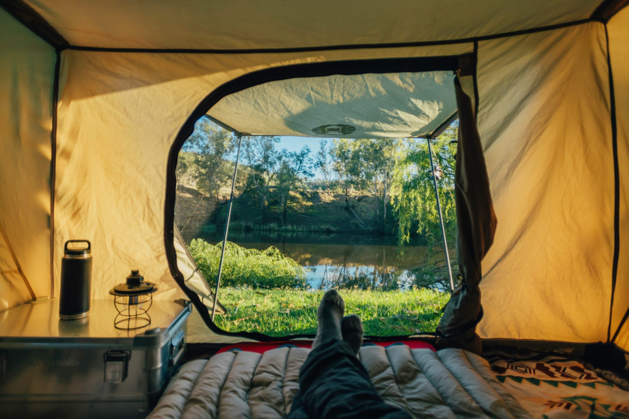 Morning views form the tent