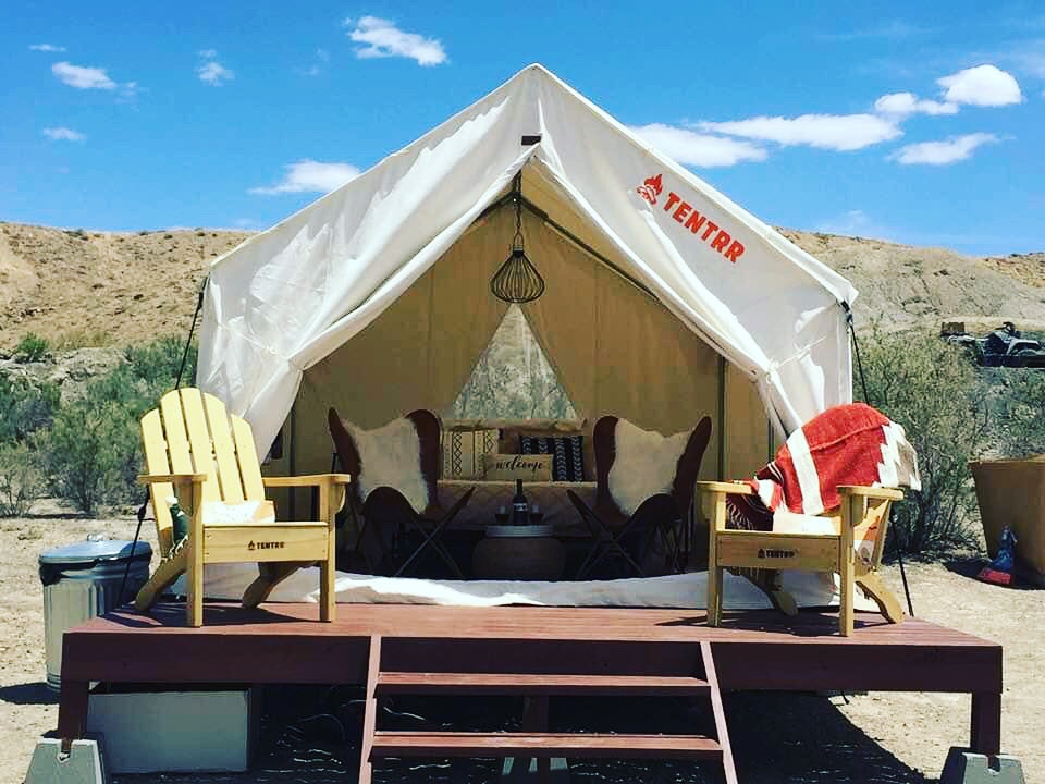 Coleman sponsored camp site