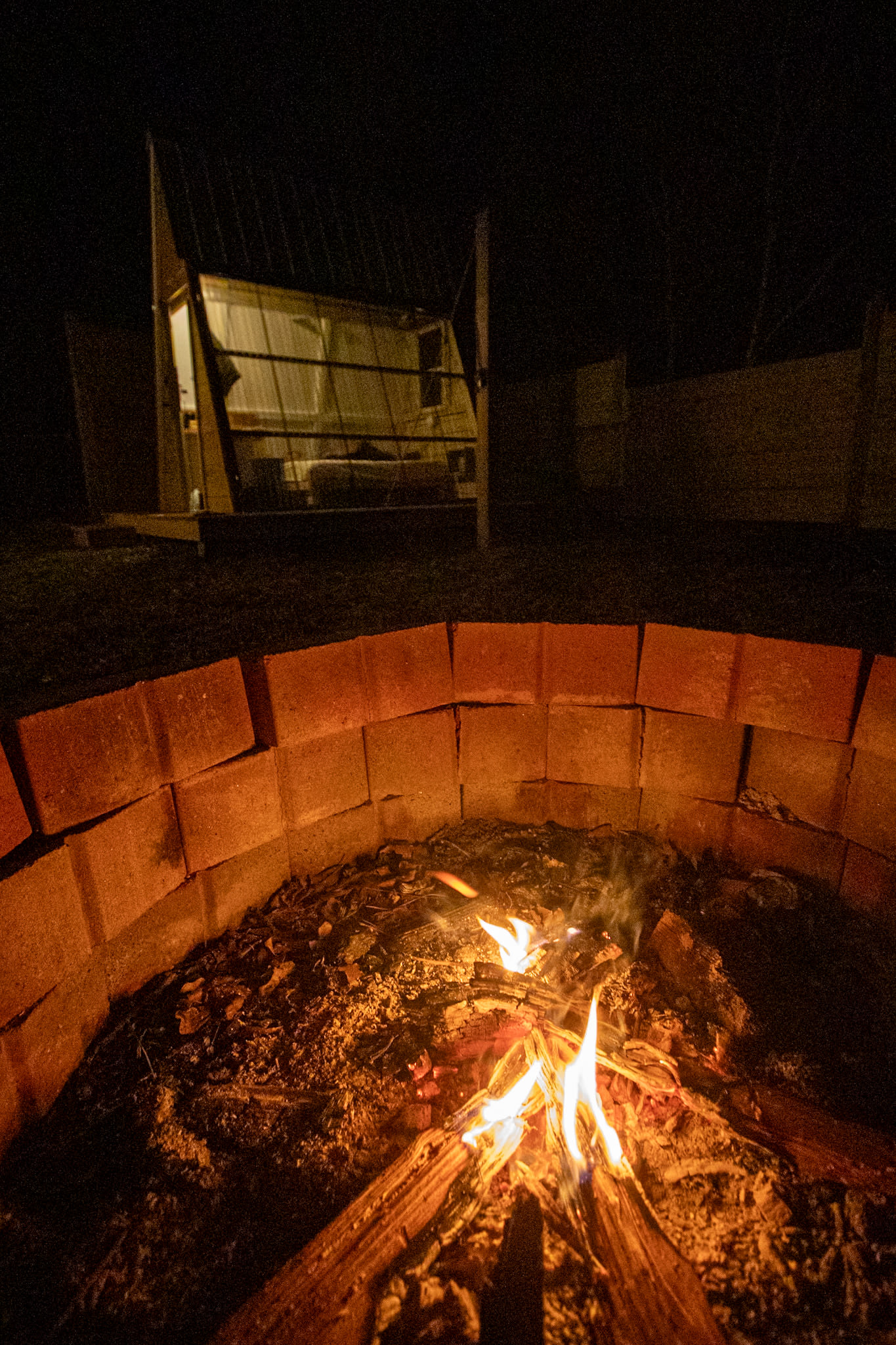 Cozy A-Frame Cabin Camping