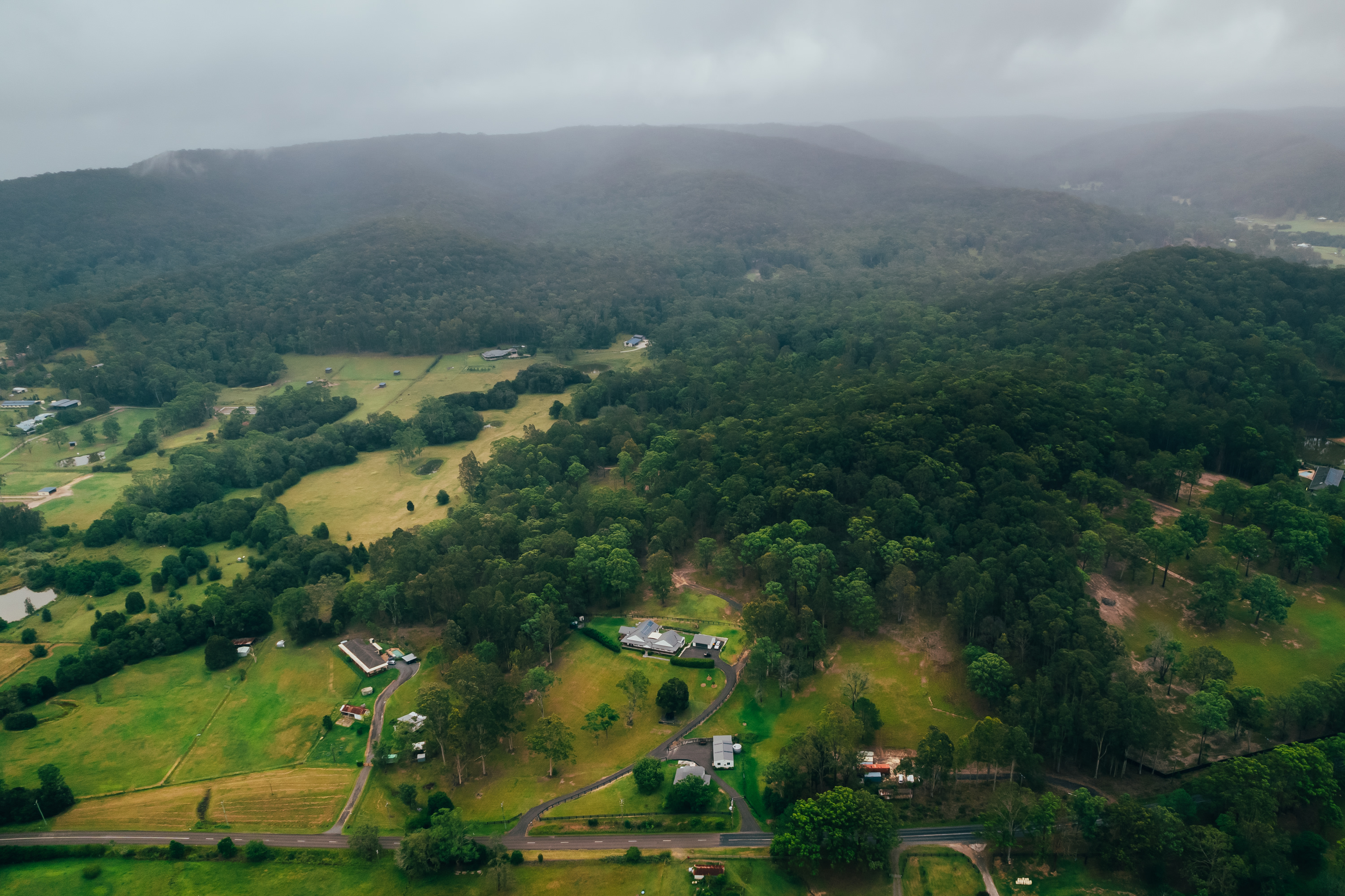 Aerial view of the surrounds