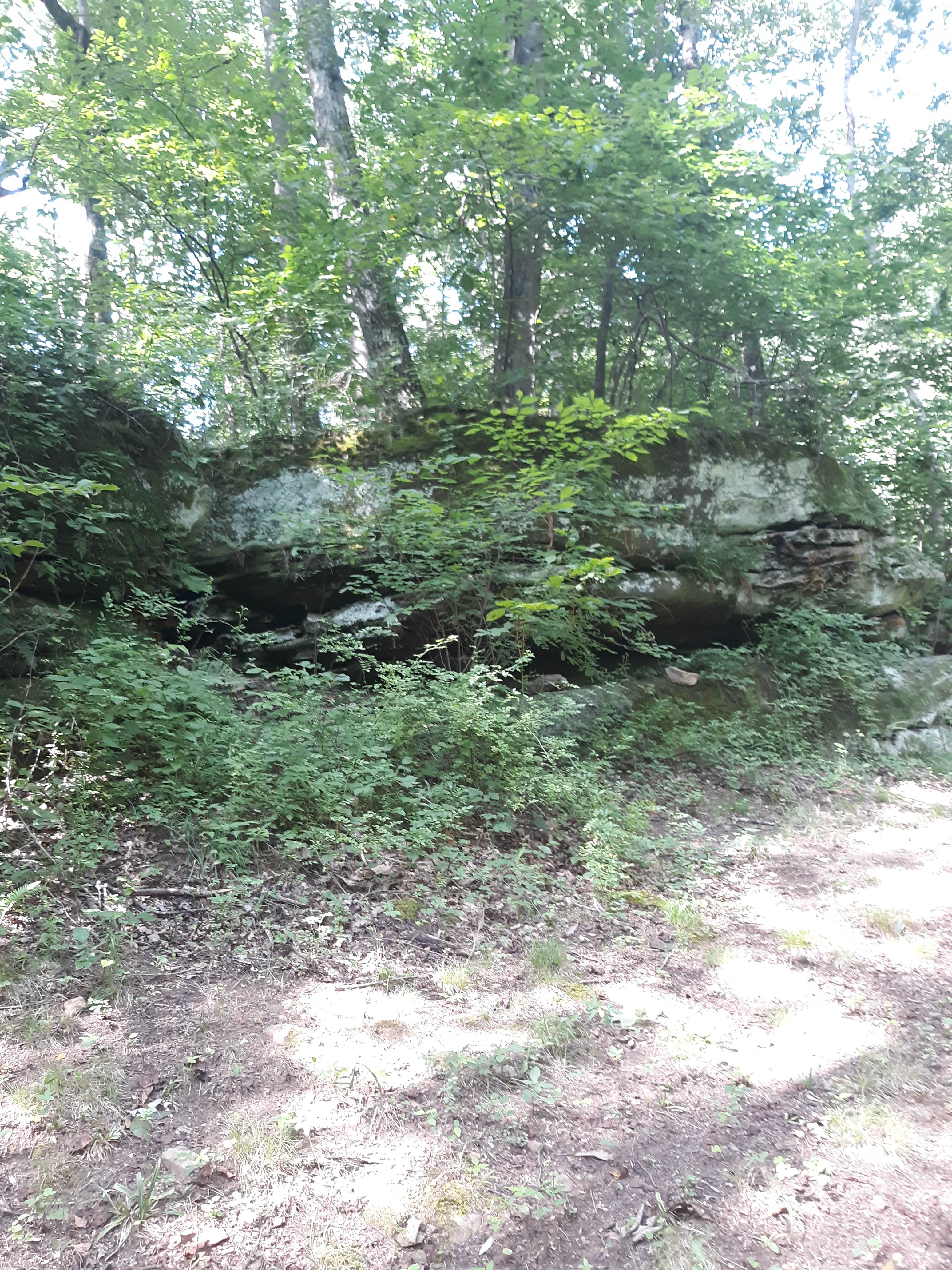 Glacial Till pushed in front of glaciers.
