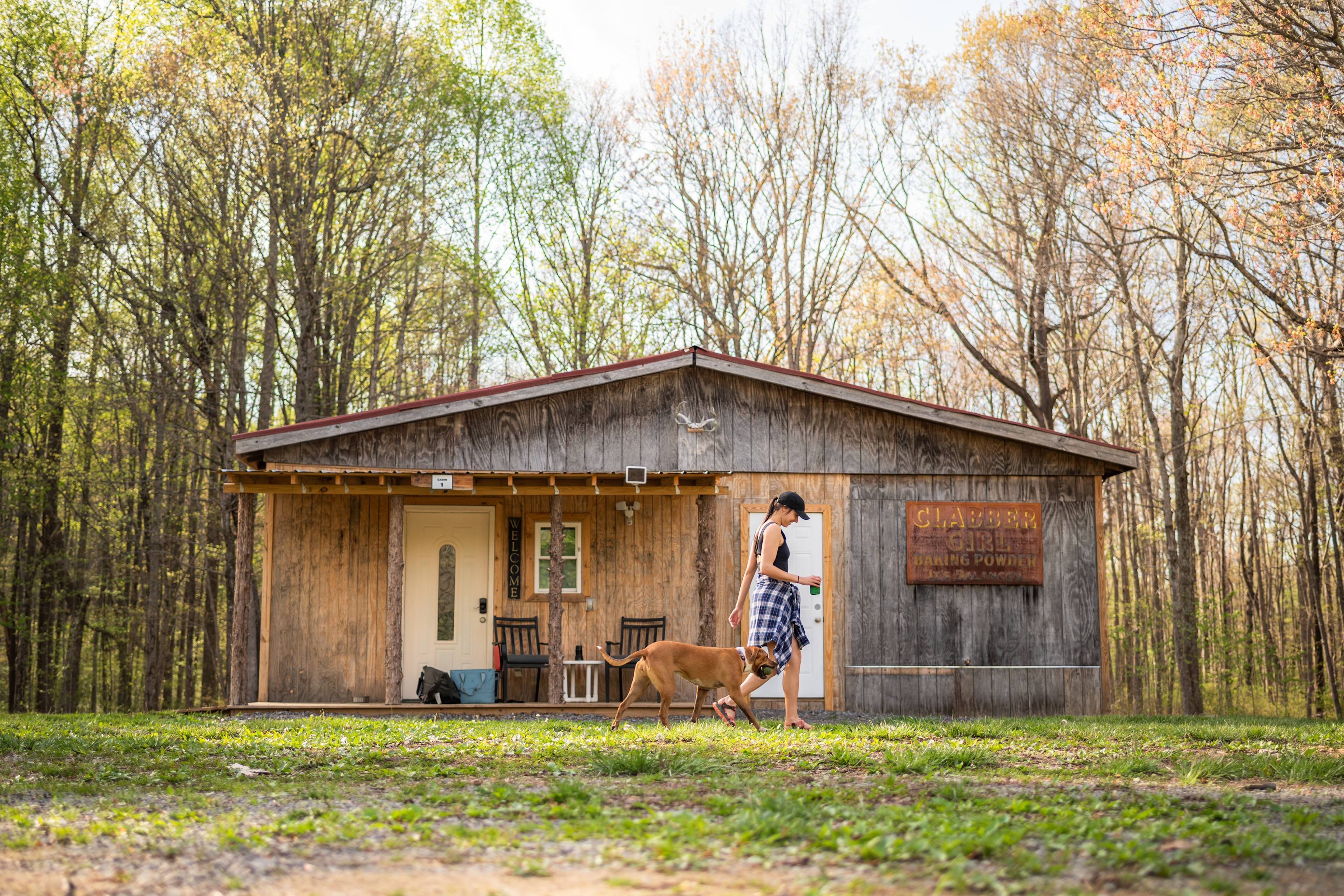 Front of the cabin.