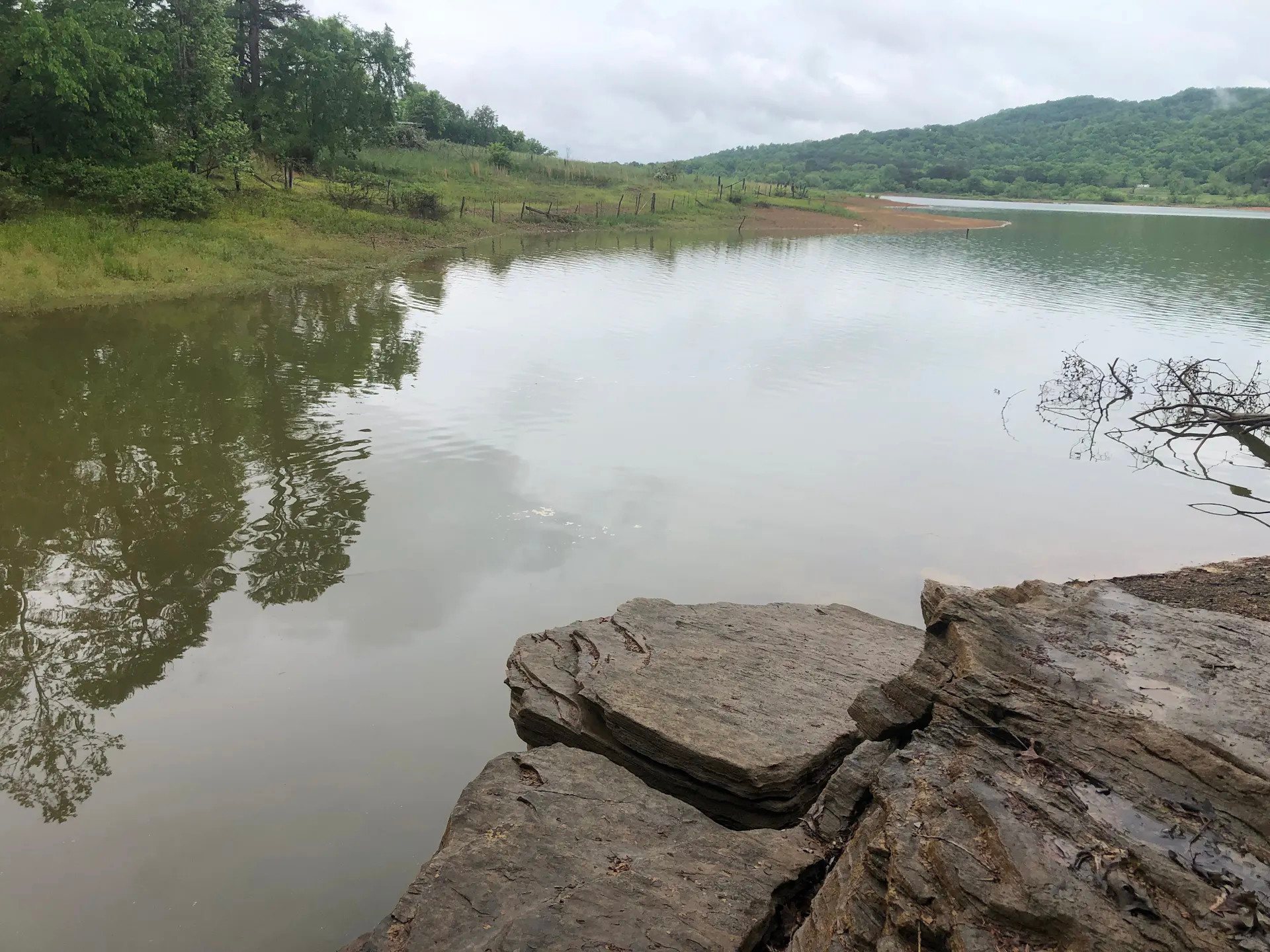 Lake access point when water levels are down. 
