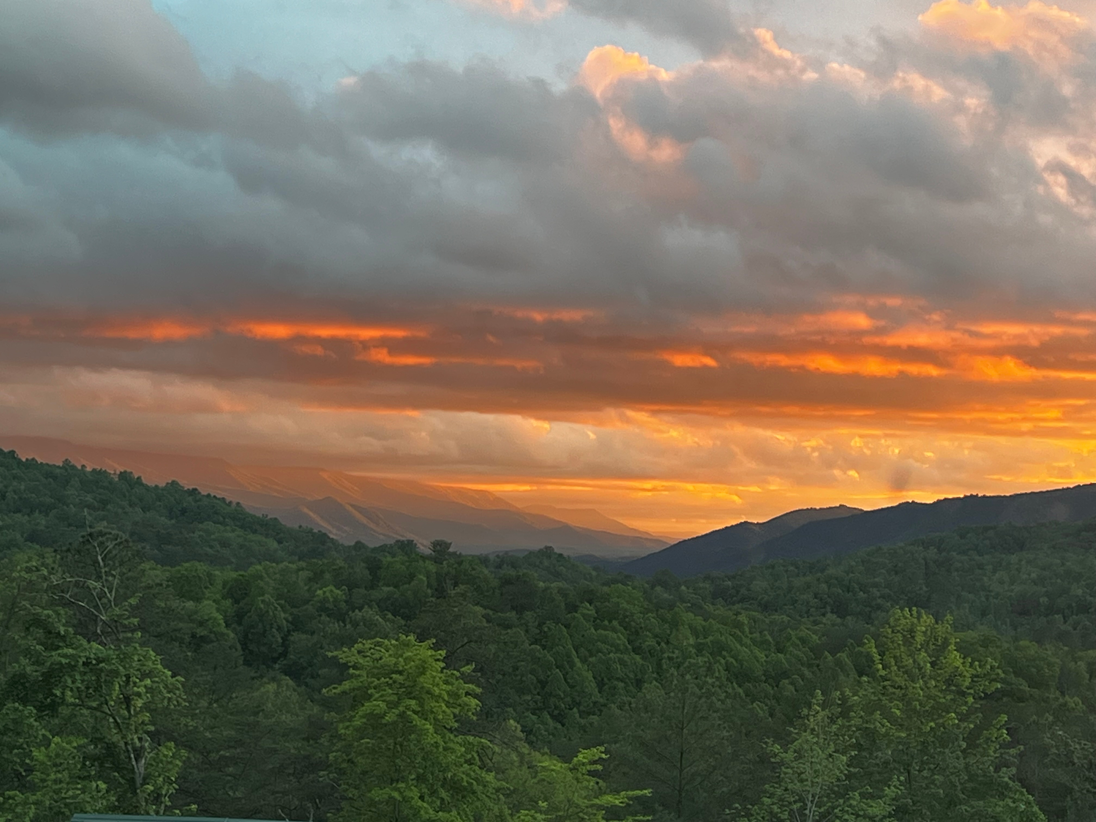Sunset Ridge in the Smoky Mountains