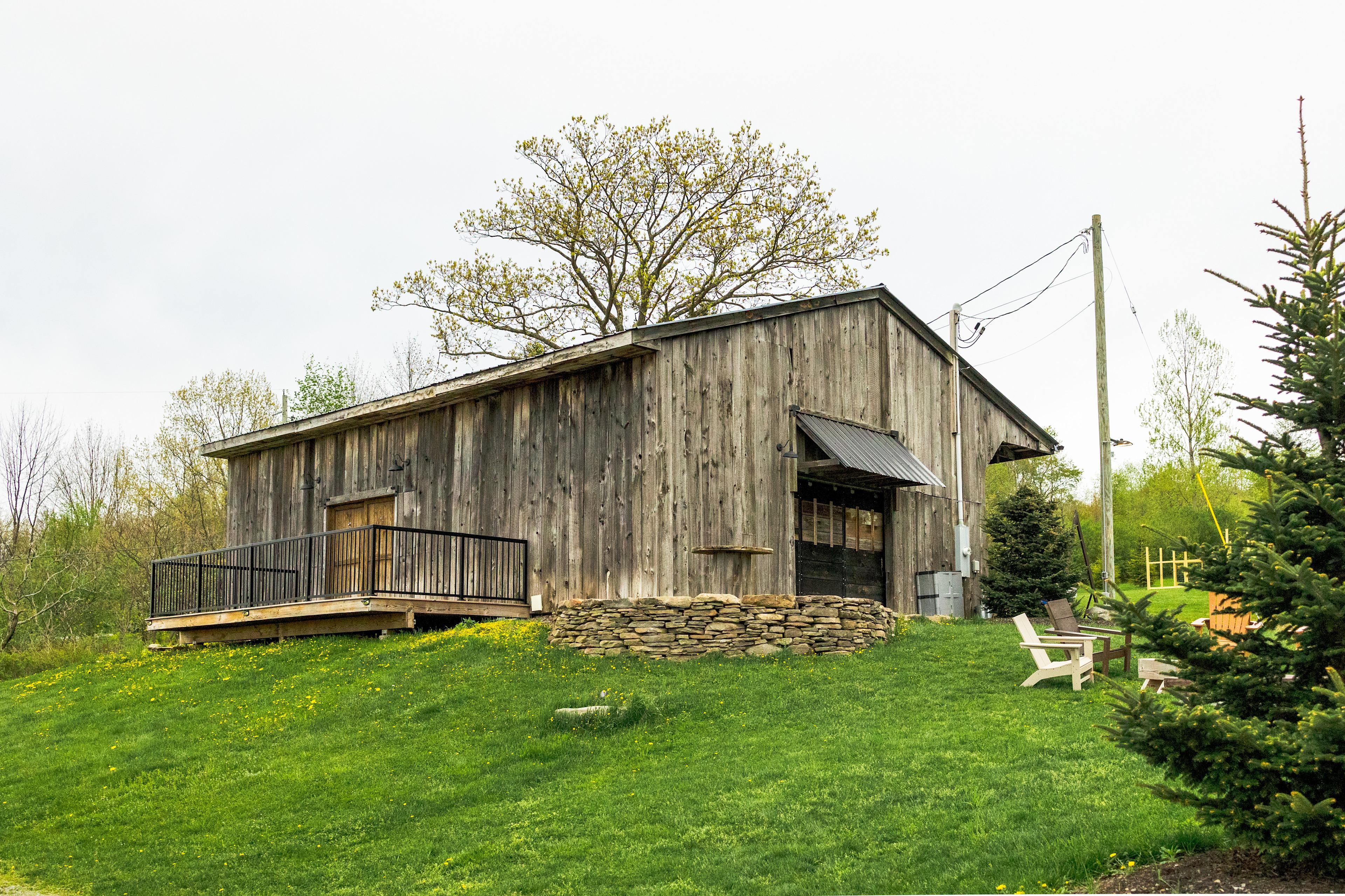 The barn functions as an event space. 