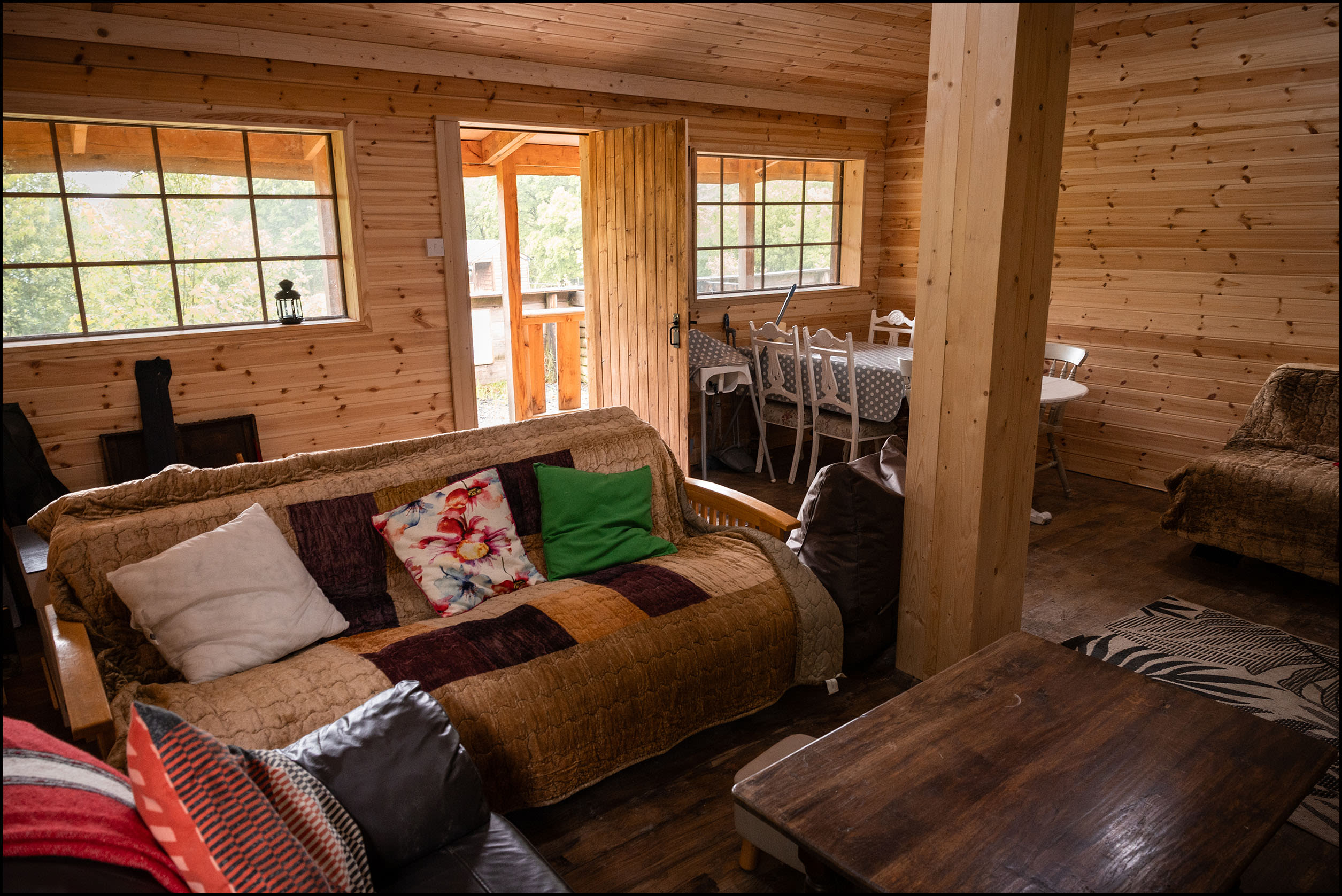 inside communal cabin