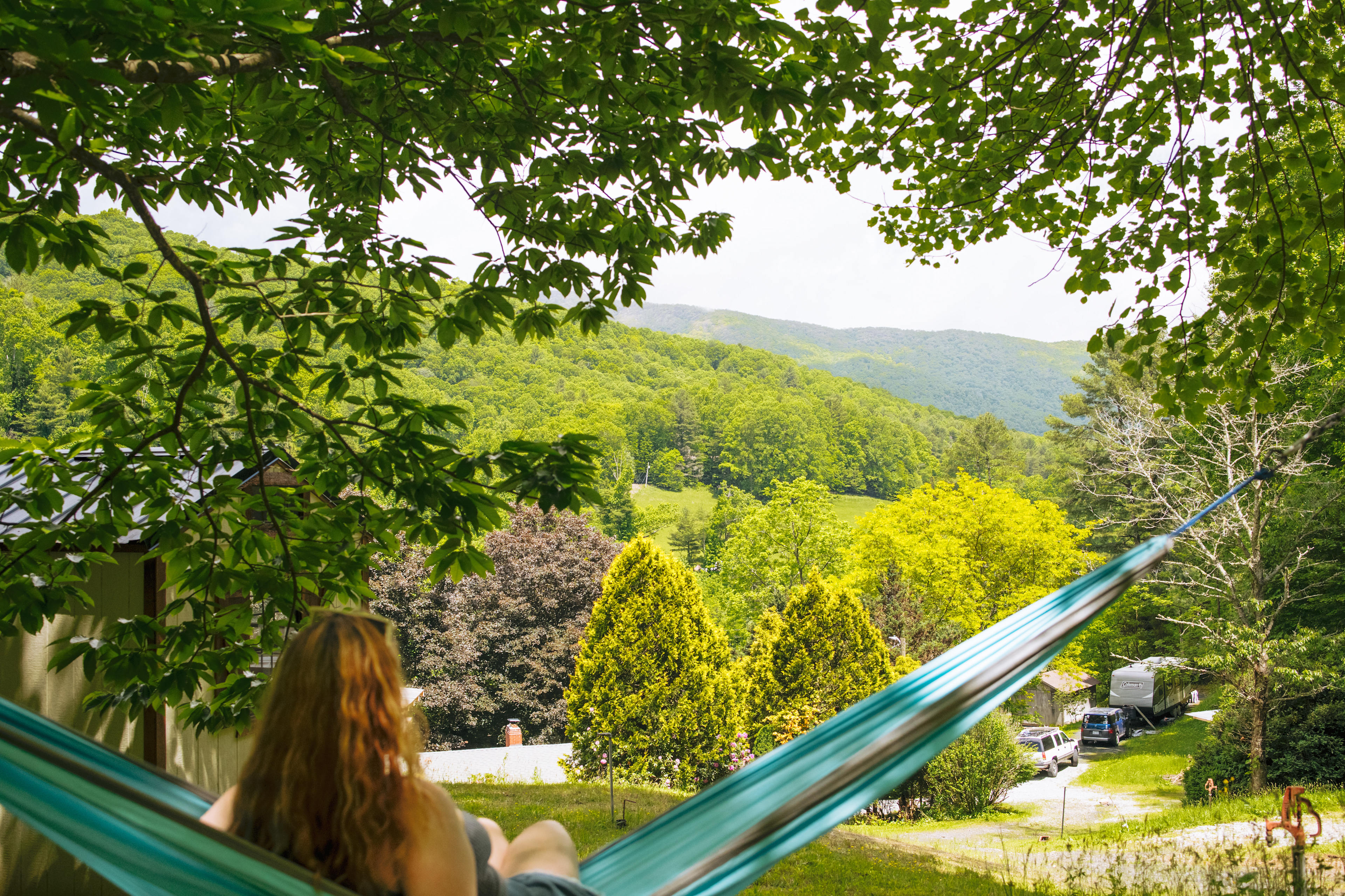 The views are beautiful from every corner of the property. 