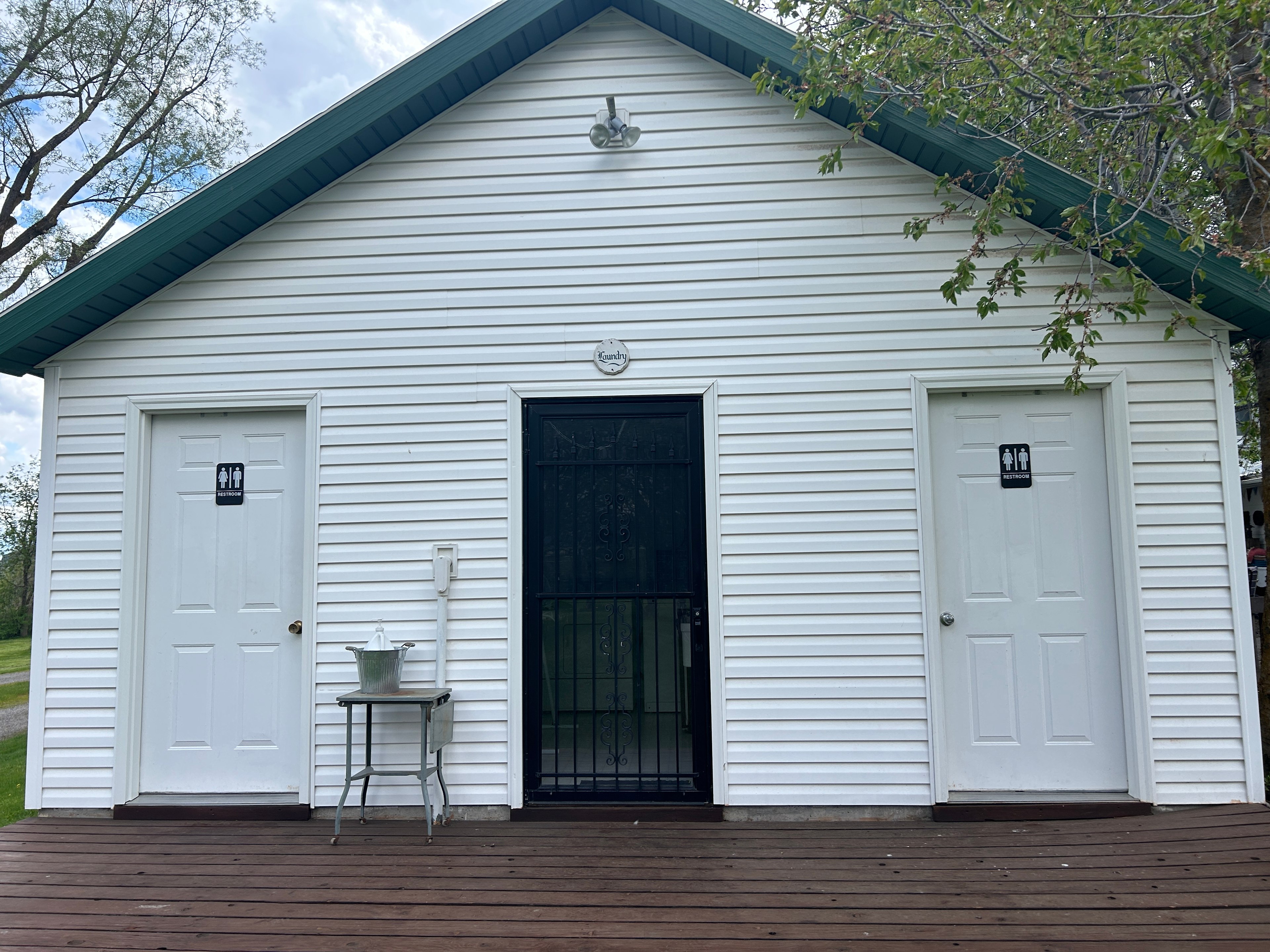 Bathrooms and laundry!