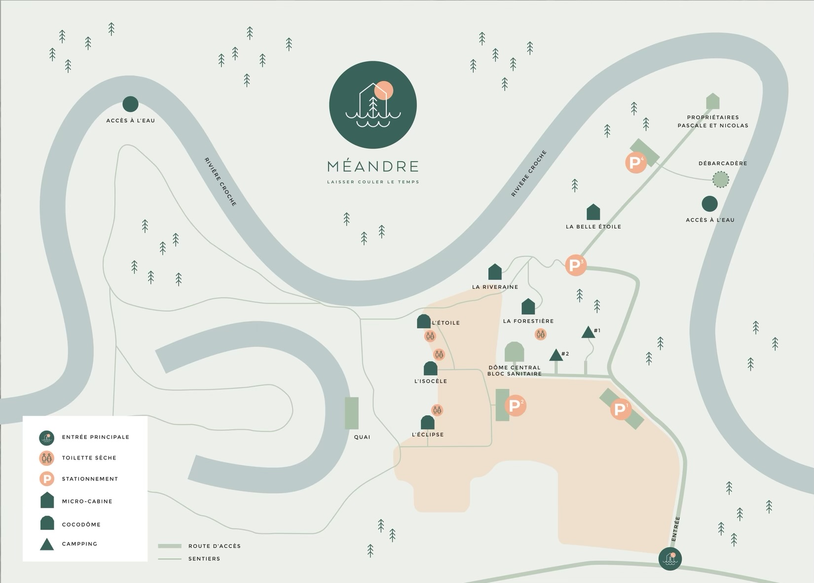 Méandre sitemap
Plan du site de Méandre