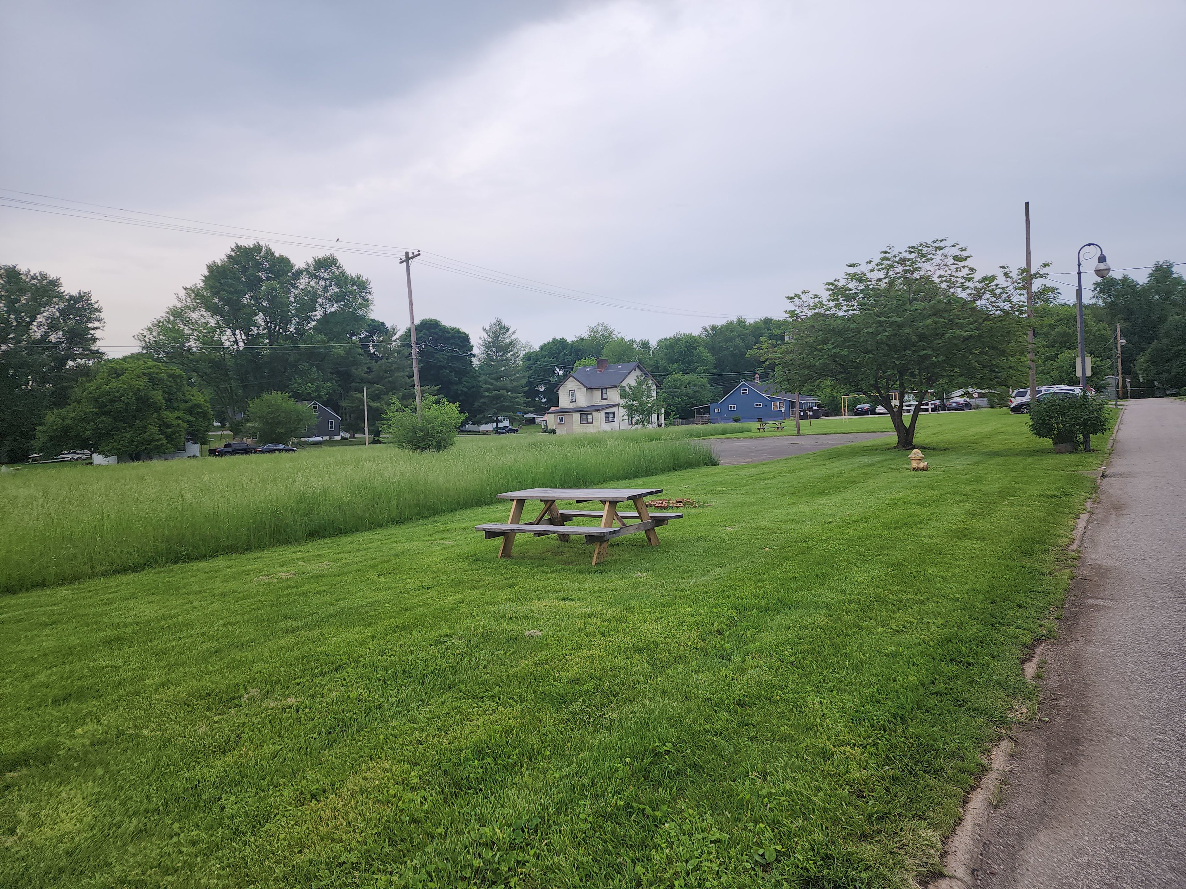Site 1, pickleball court, site 2 in the distance