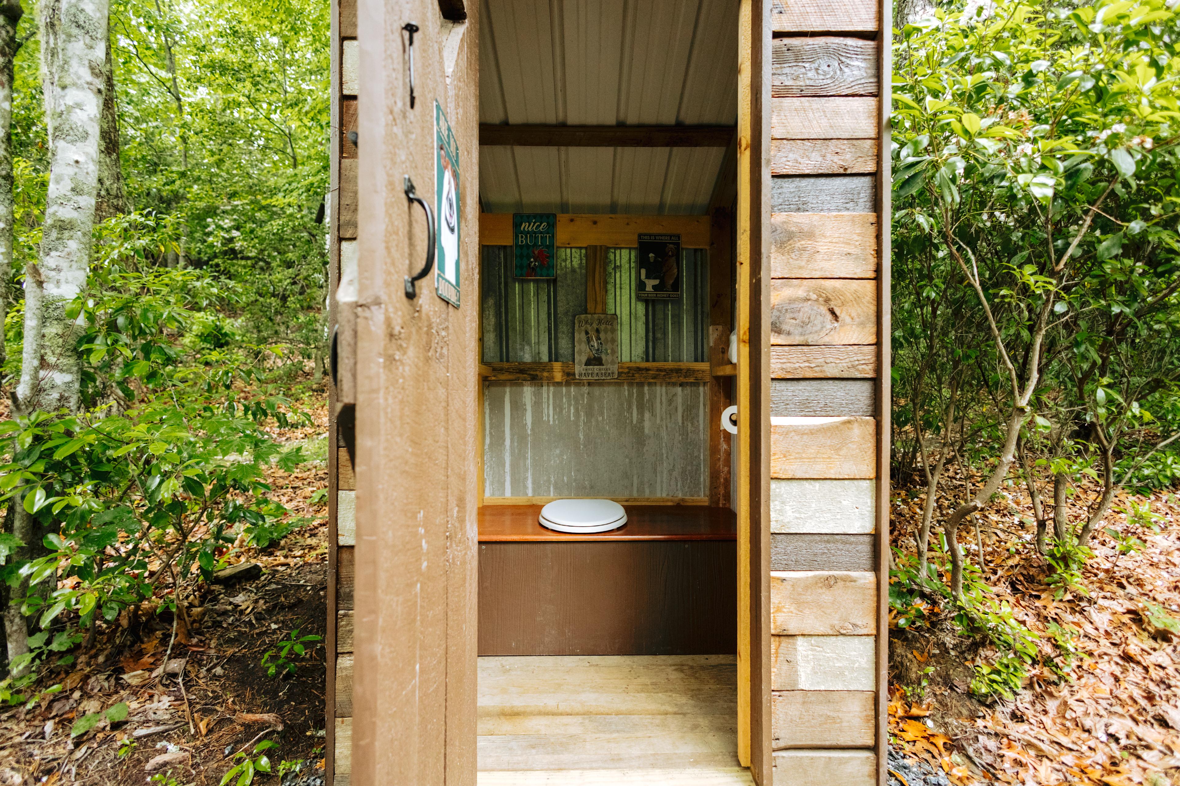 It was great having a bathroom and the decor is super cute haha. 