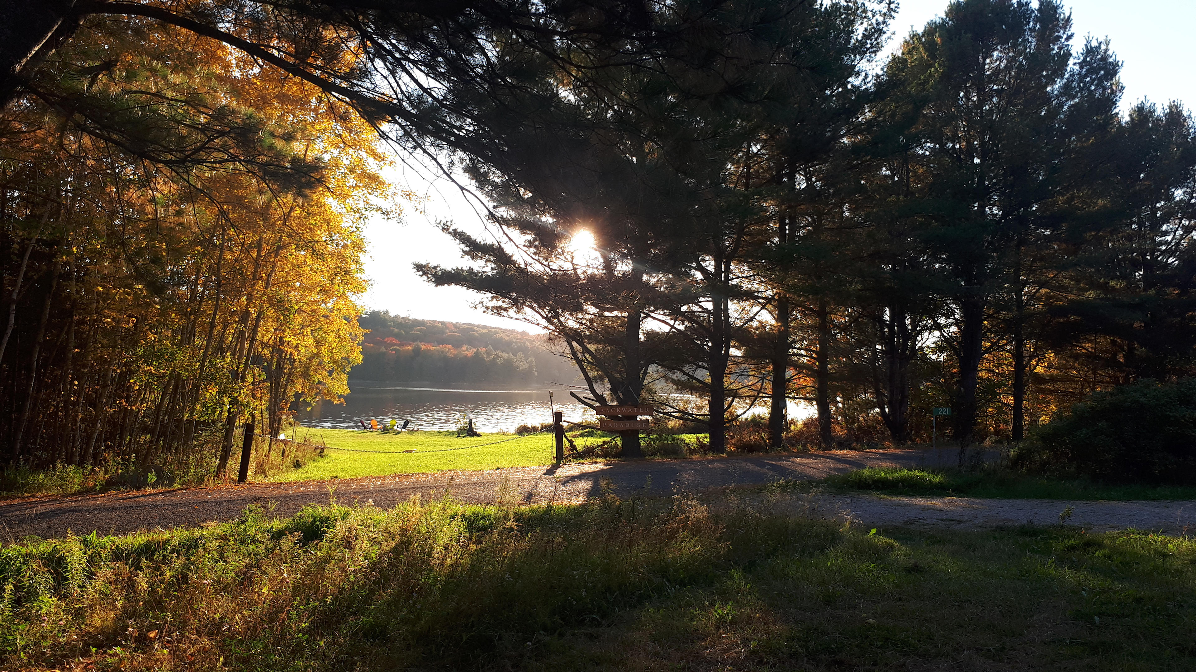 This is the view of Lake Hope from Tent Site 1