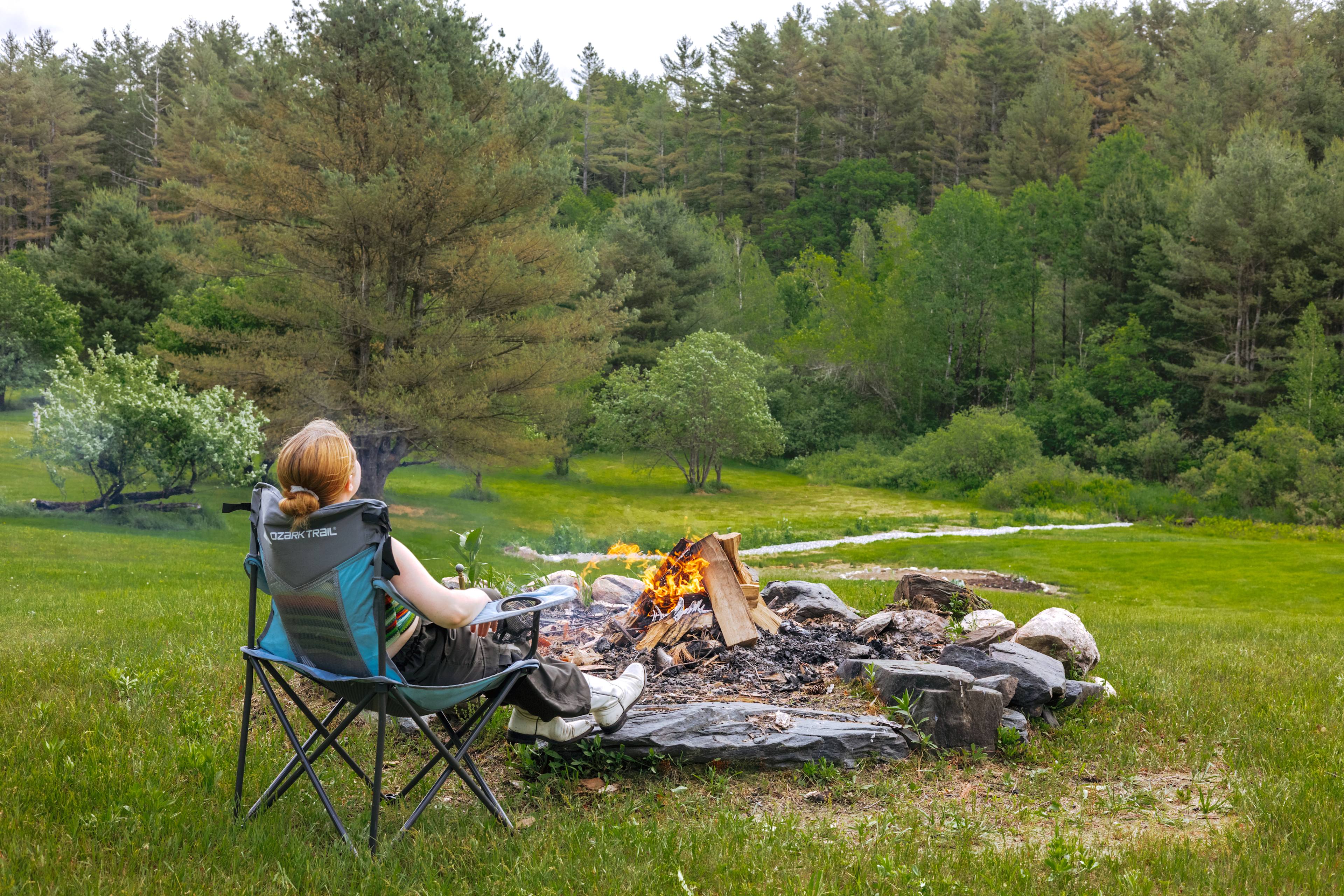 I loved sitting by the fire in the evenings. 