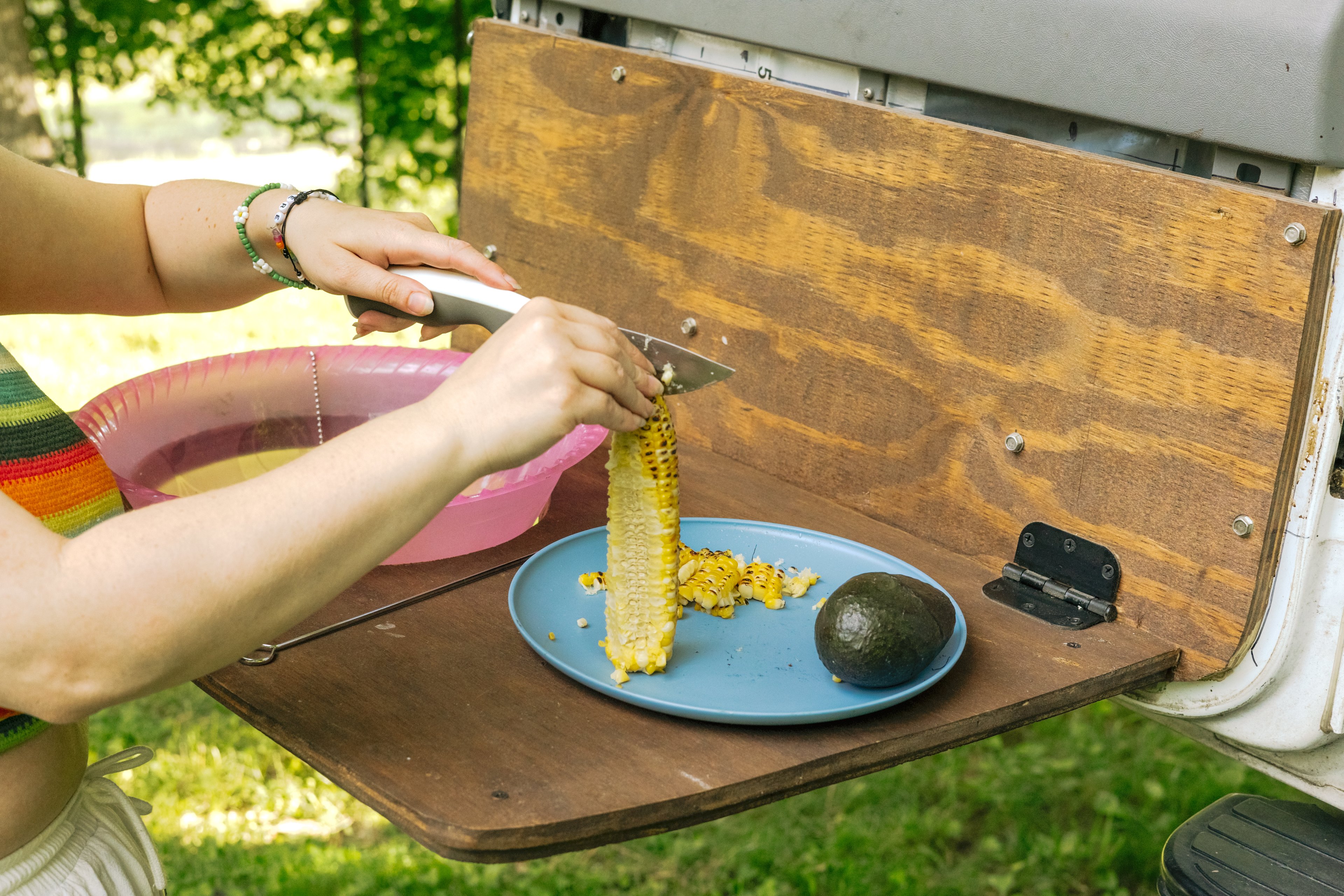 Fixin up a little taco bowl. 