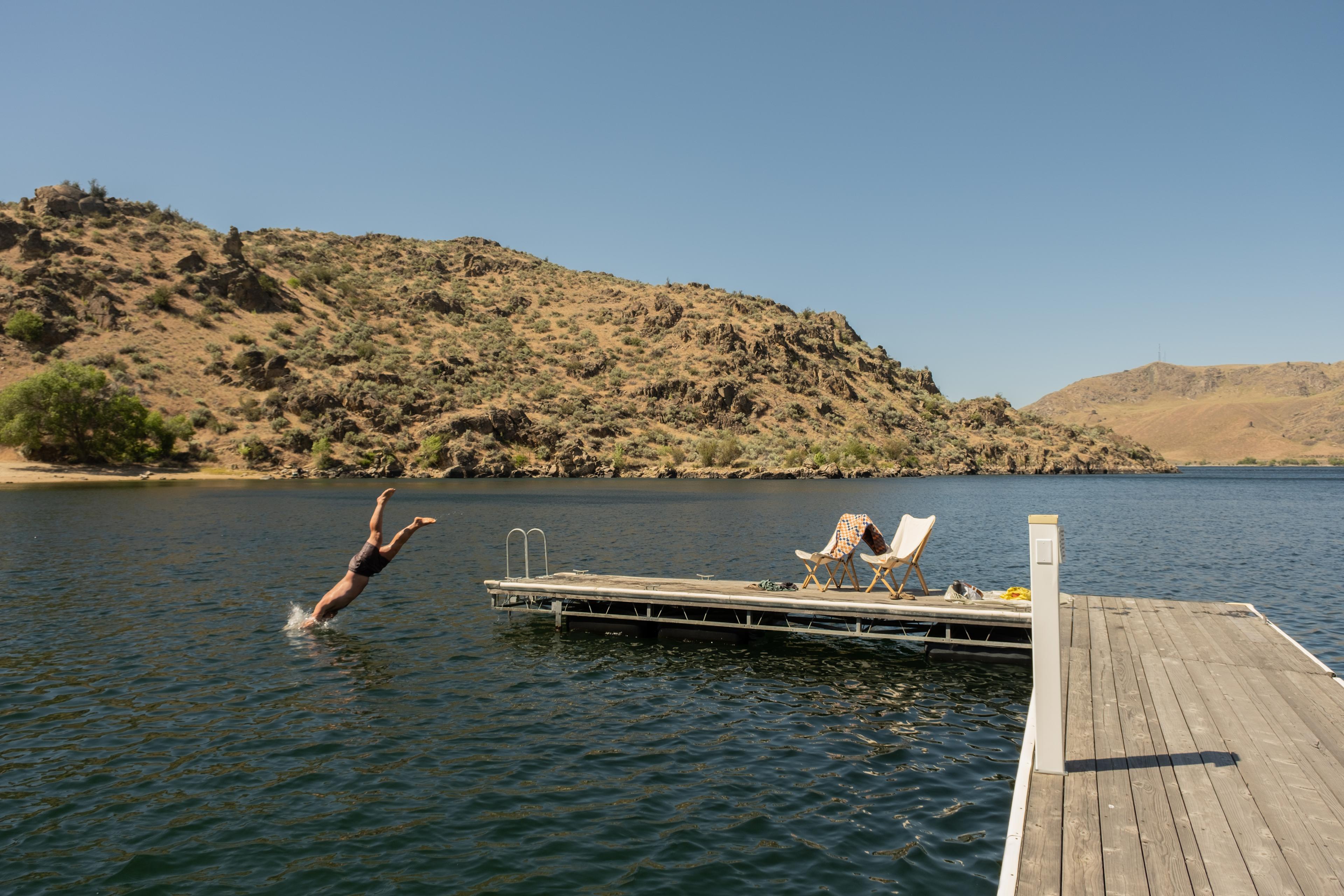Swimming all day! 