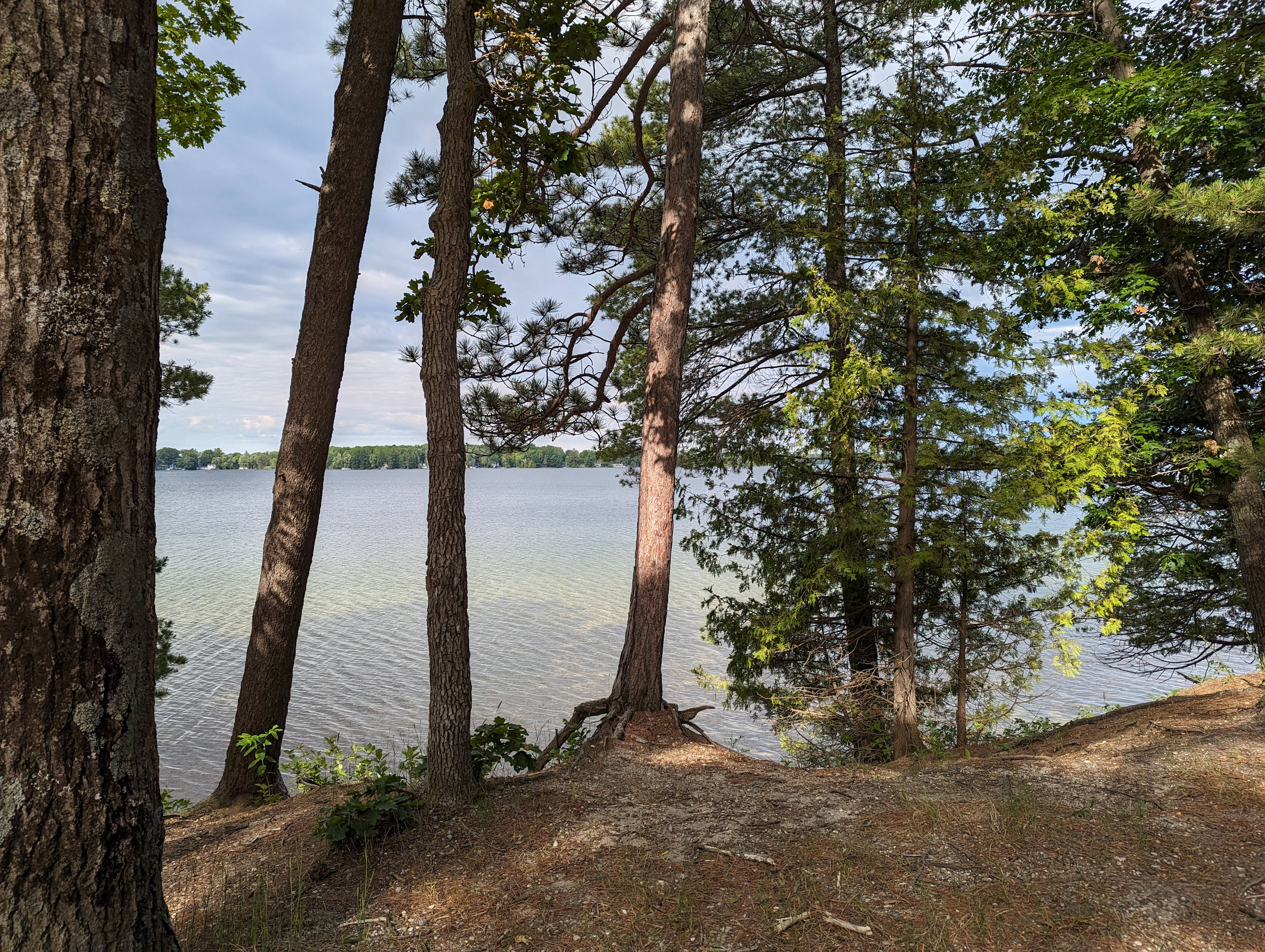 Boat launch next to Green lake rustic campground 