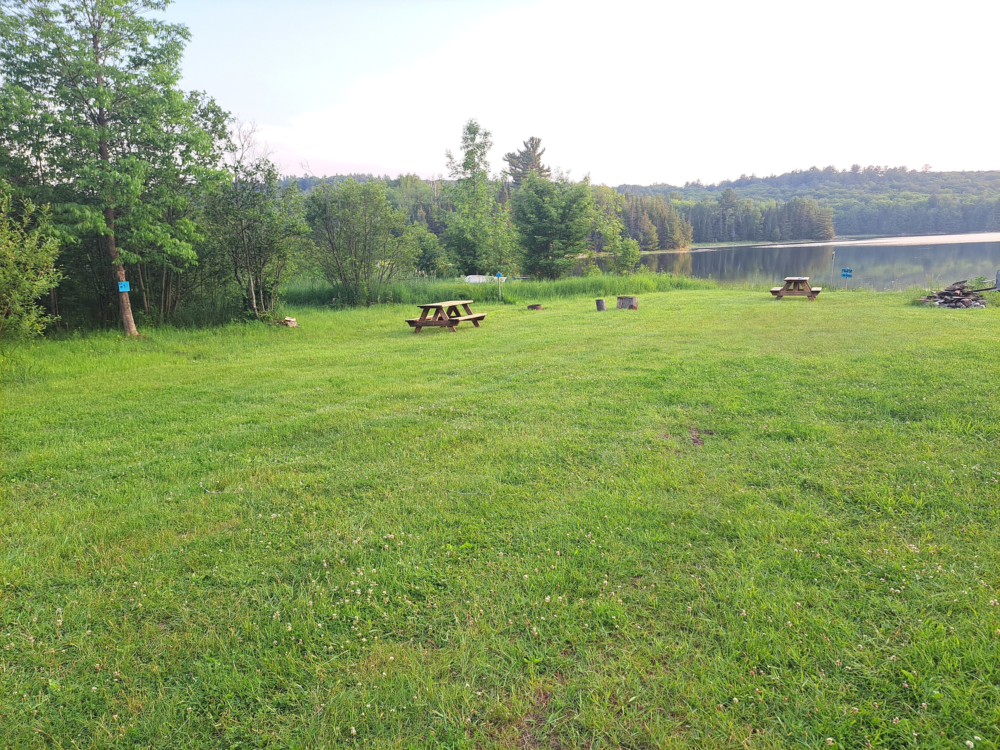 June 2024.  Tent Sites 1 and 2 and some of the common area.  Things sure have changed a lot over the last 3 years. Including new picnic tables.