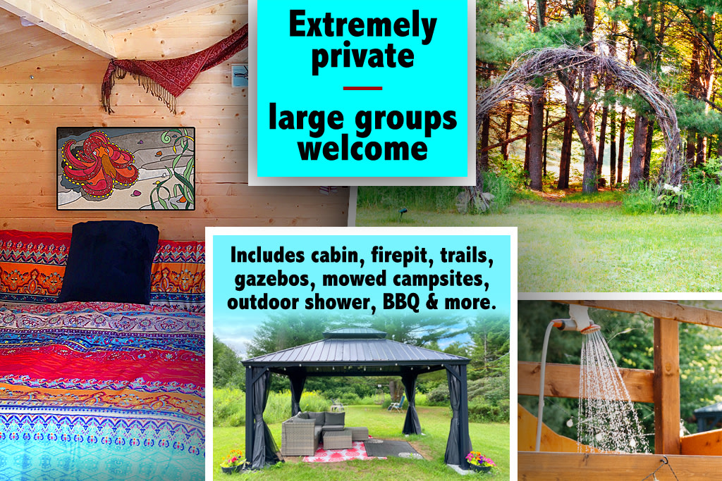 Glamping - Intimate Cabin & Campsites