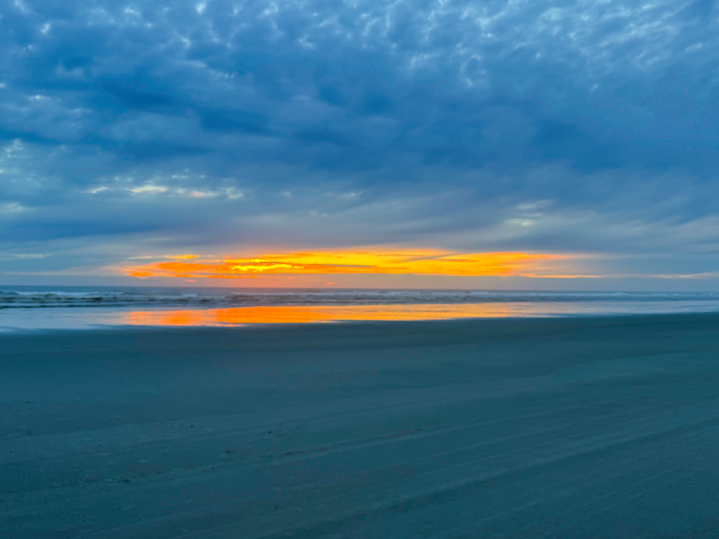 Drive On Beach Sunset