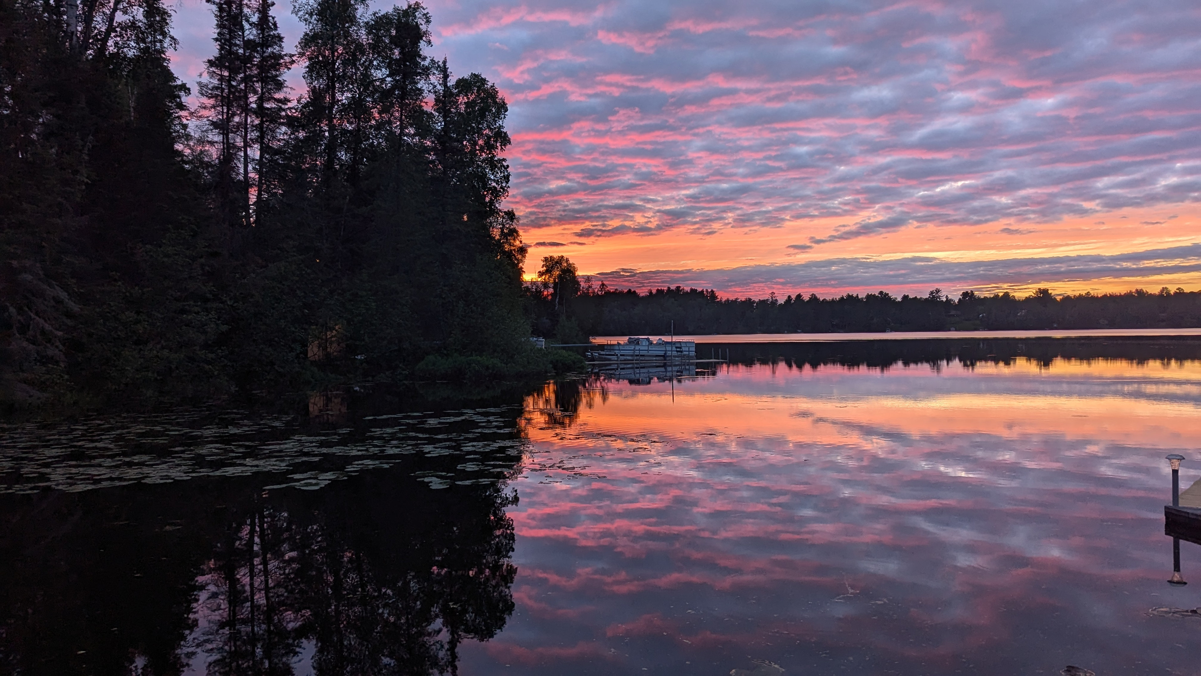 Sunset view of Smith Lake