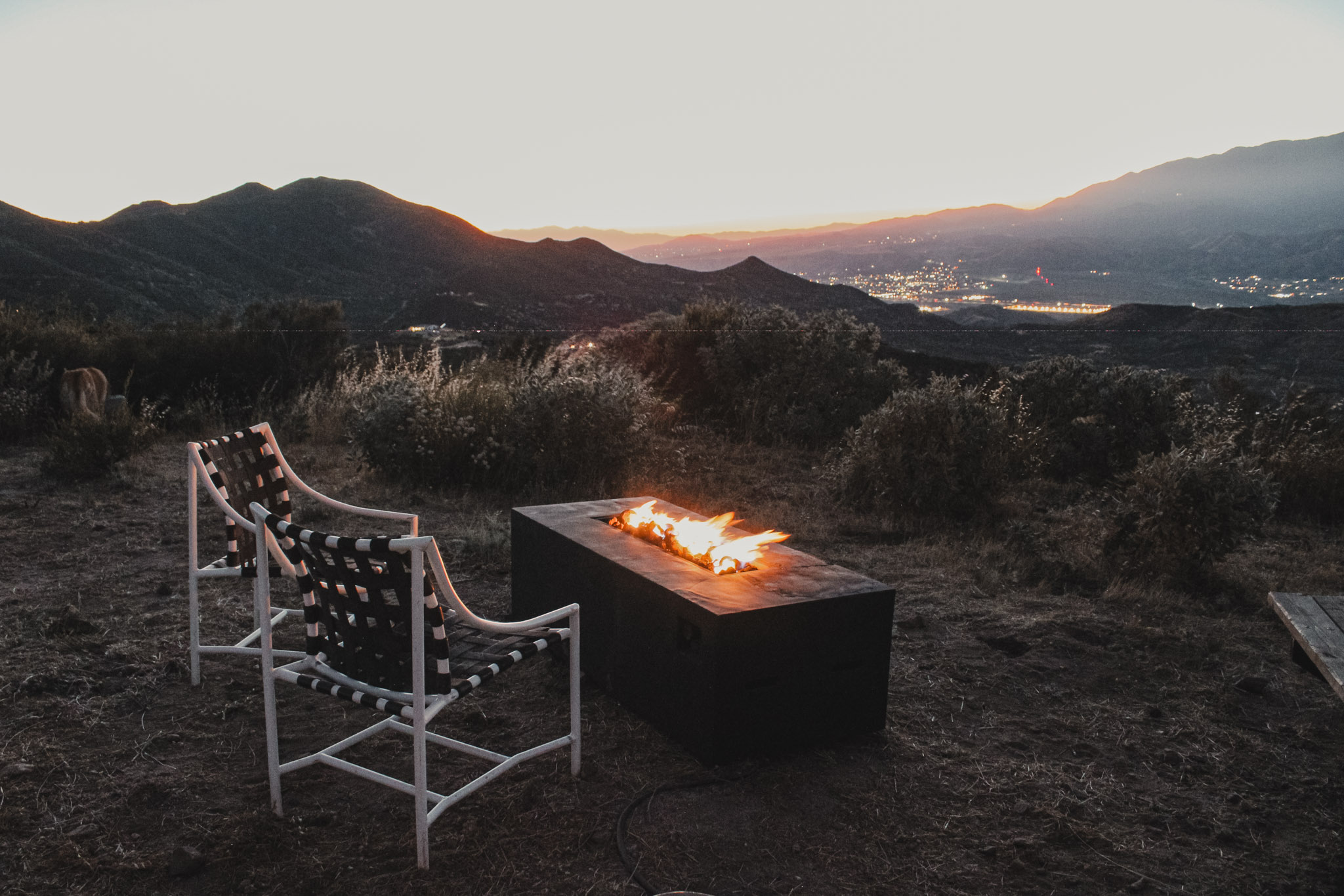 Sunset with a gorgeous overlook - propane was all set to go!