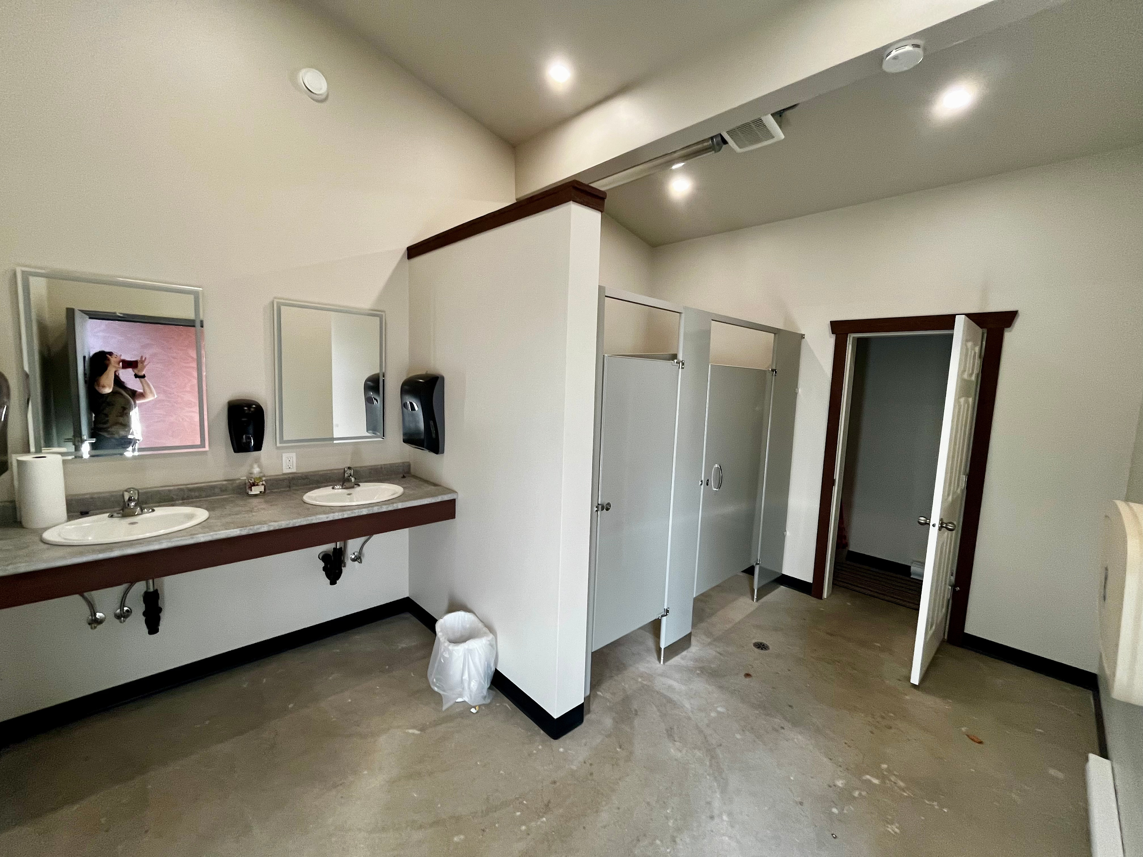 Shower house and toilets.