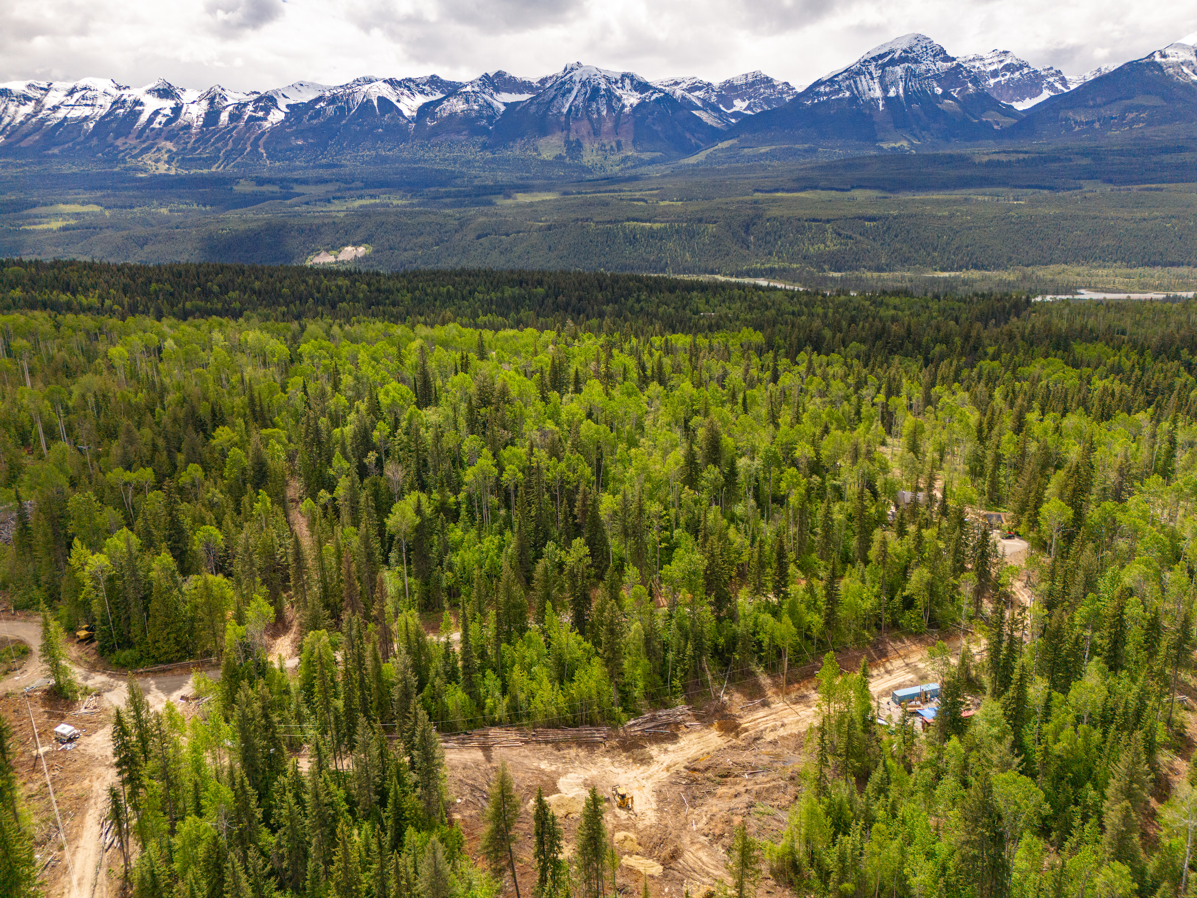 An aerial view of our 40 acres