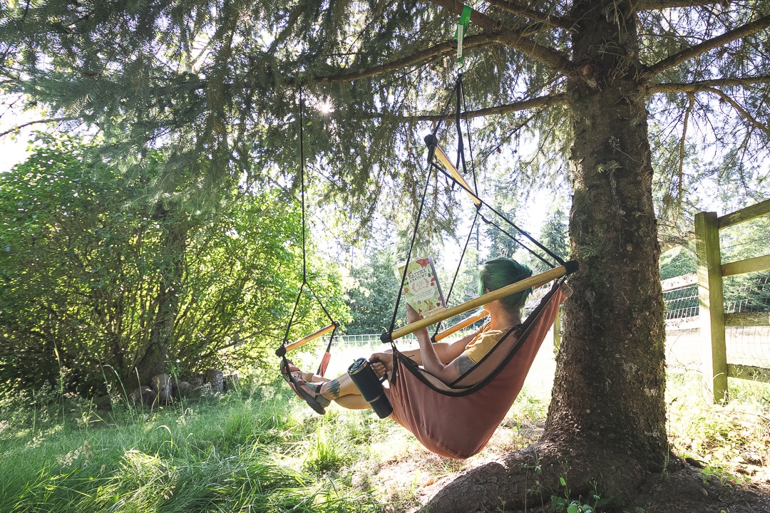 hammock chair by the office