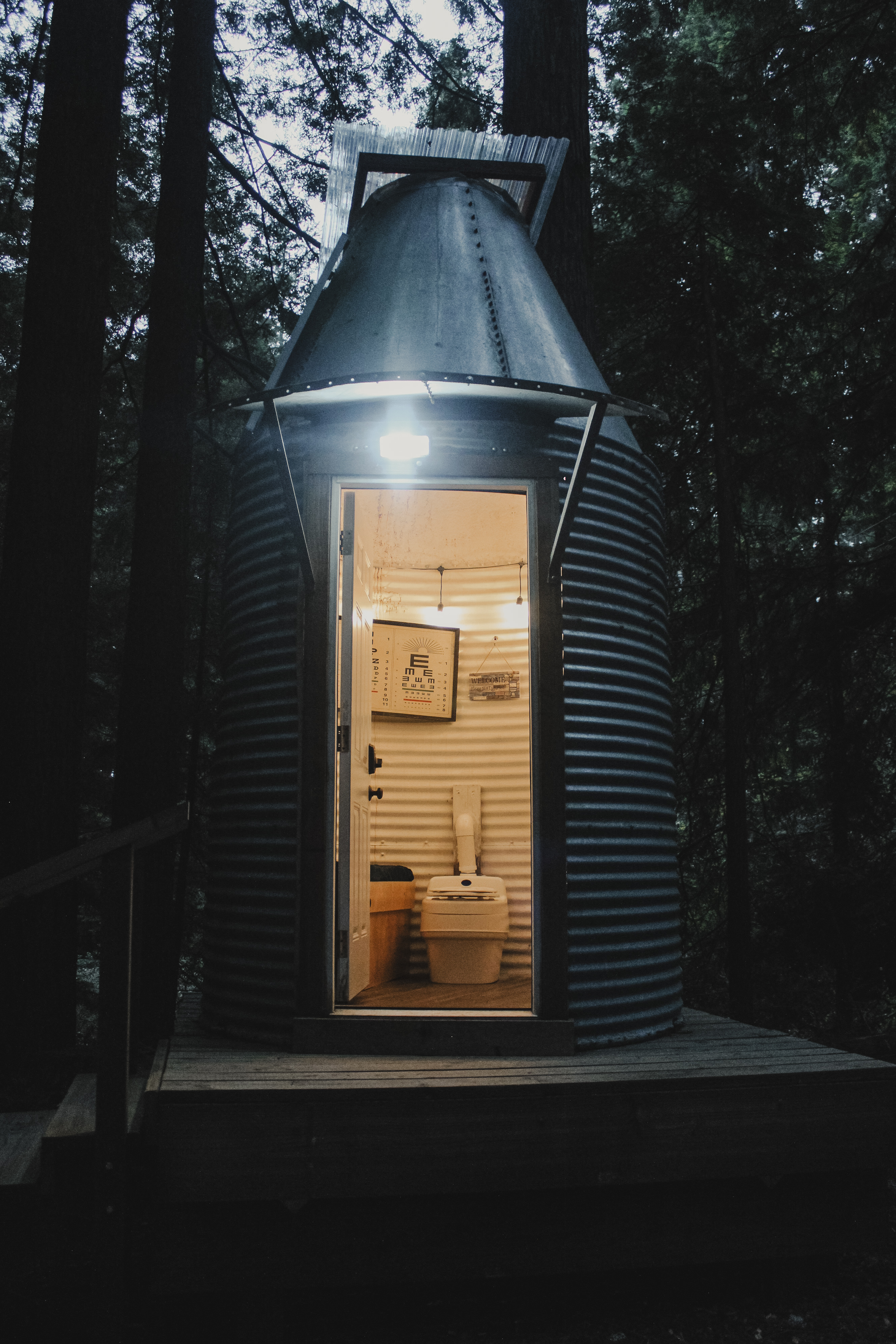 Nice spot light and bathroom lights for at night