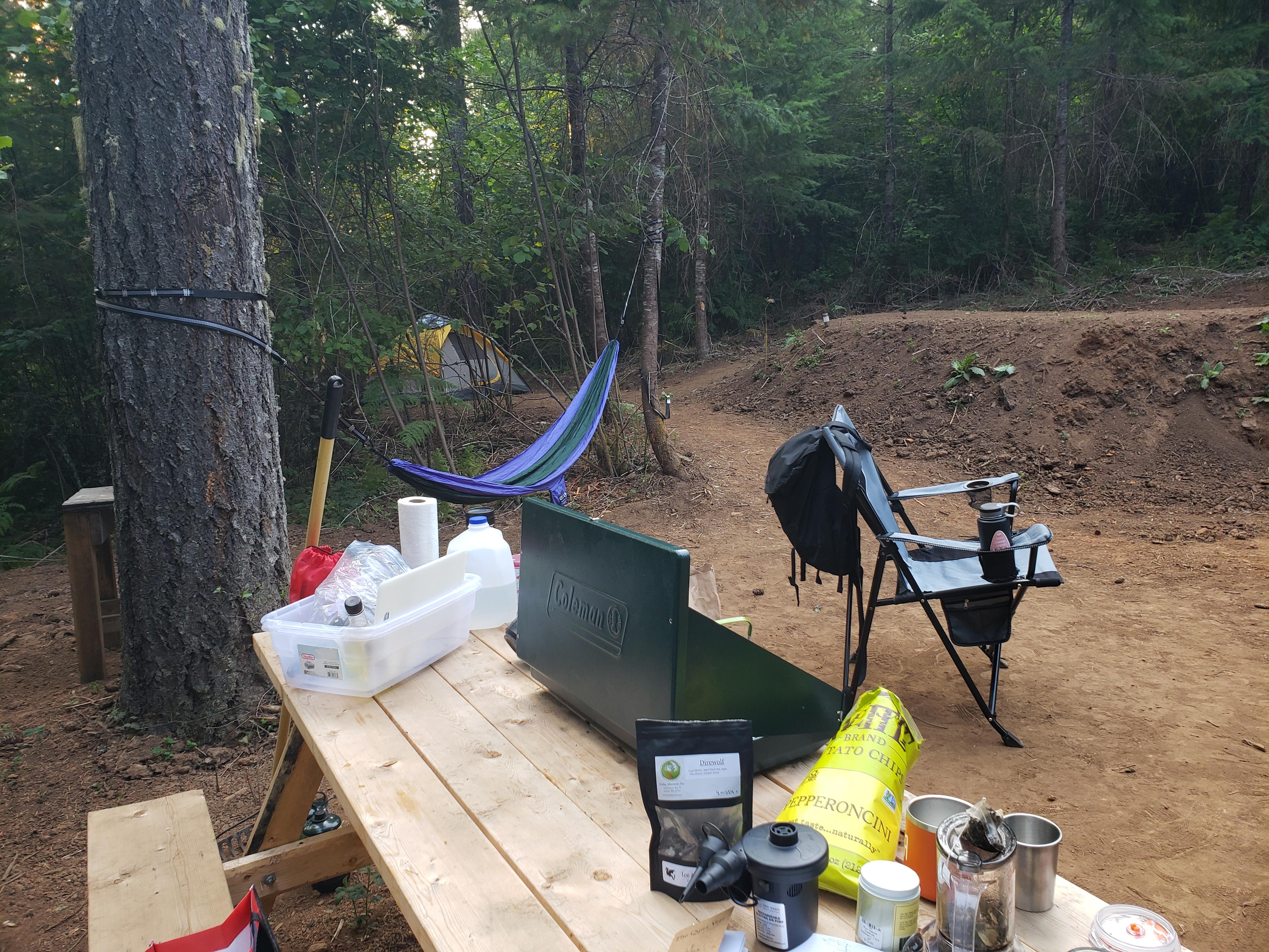 Nice tucked away tent spots
