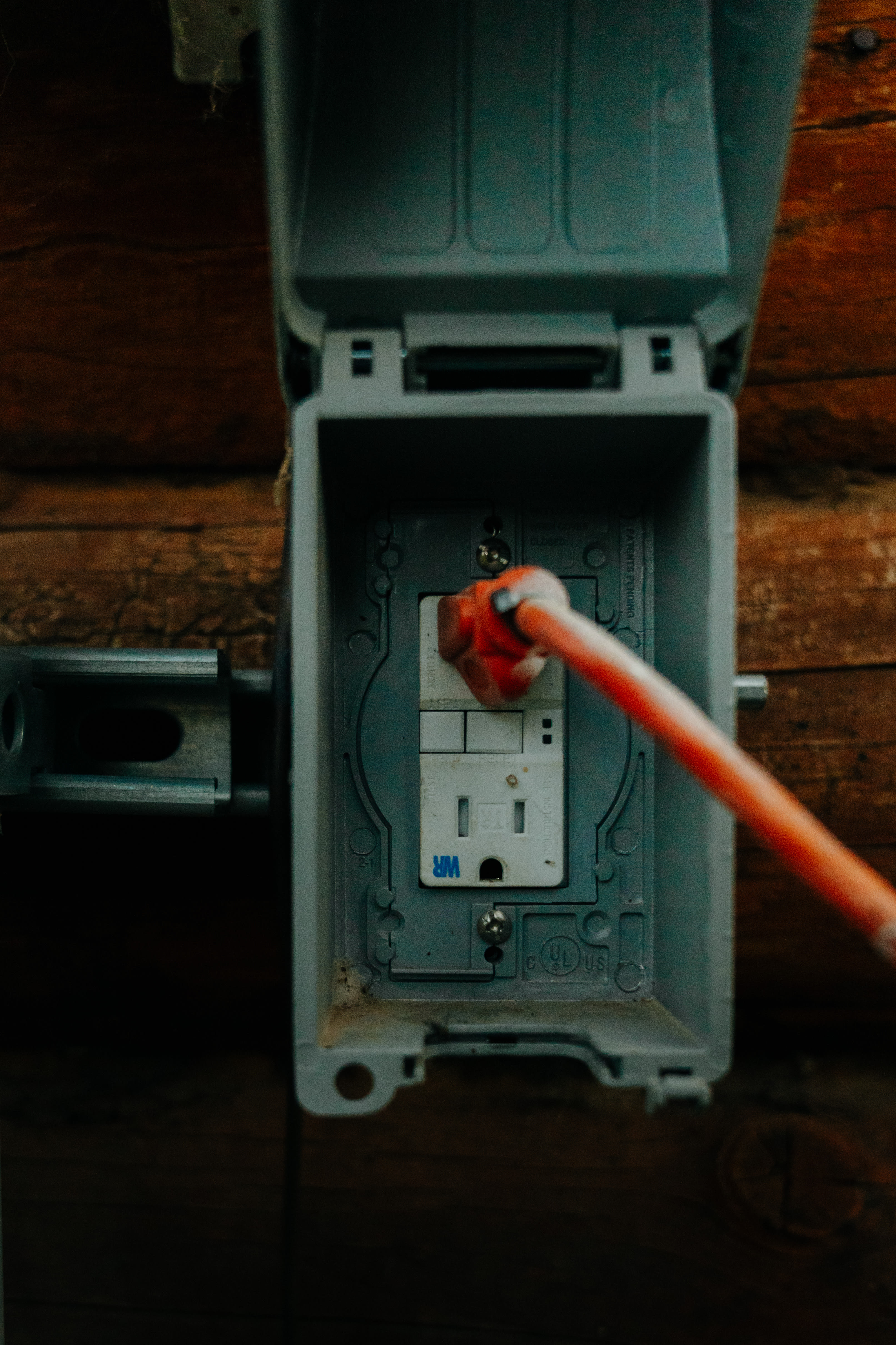 The site has an outlet, great for charging electronics or plugging your camper in, if it can connect to shore power.