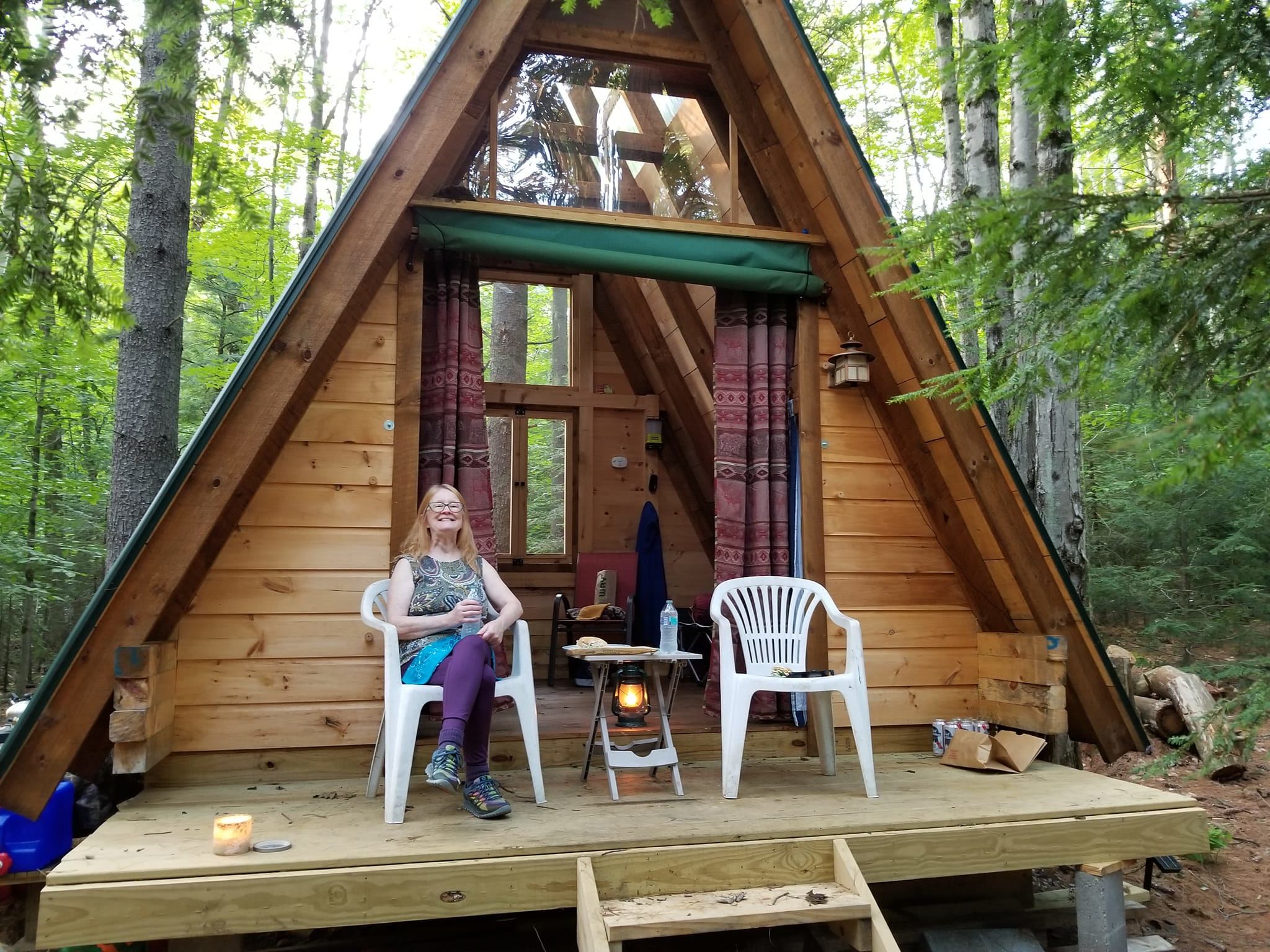 Enjoying the front porch