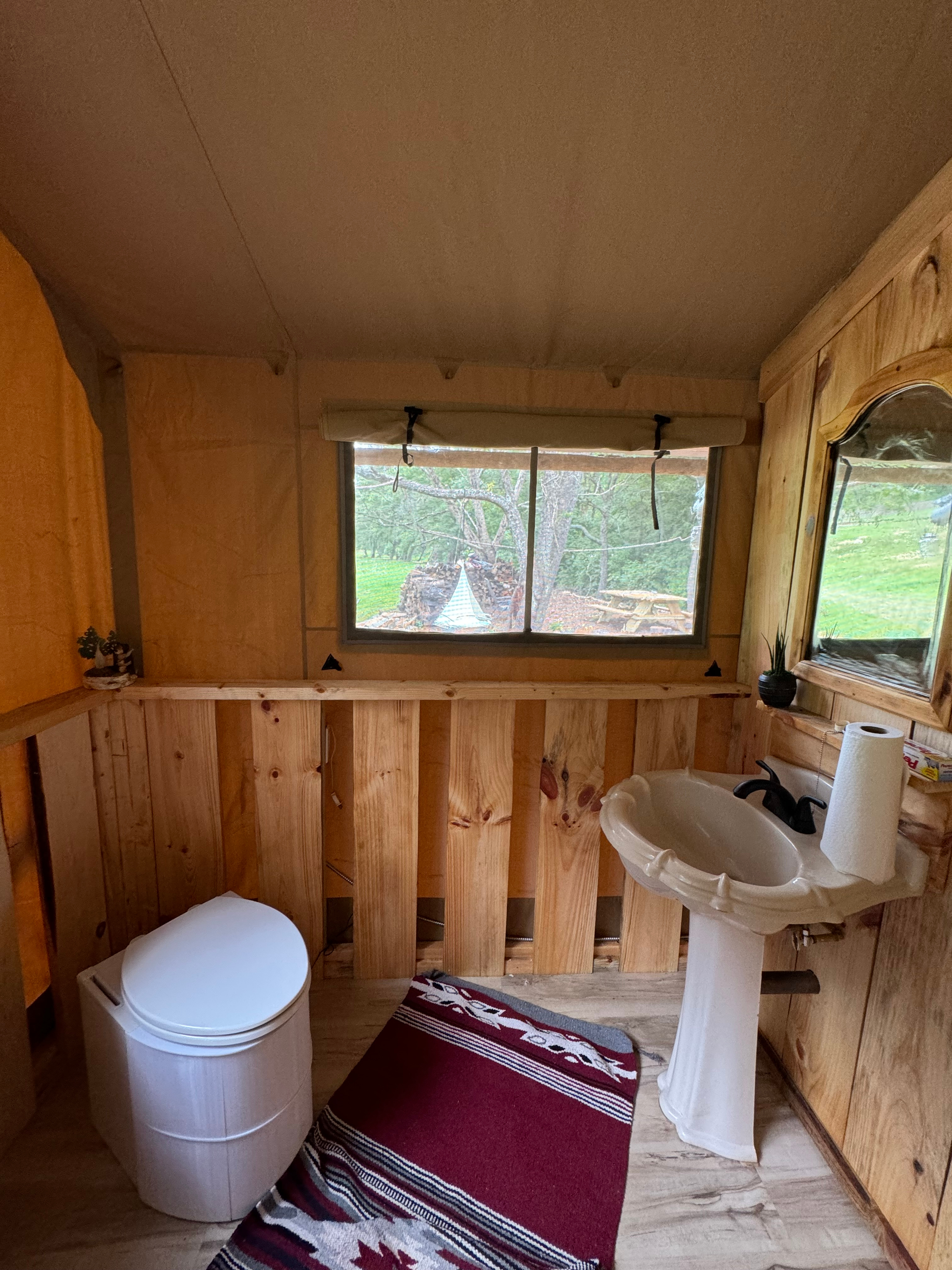 Firefly  tent on the creek bank