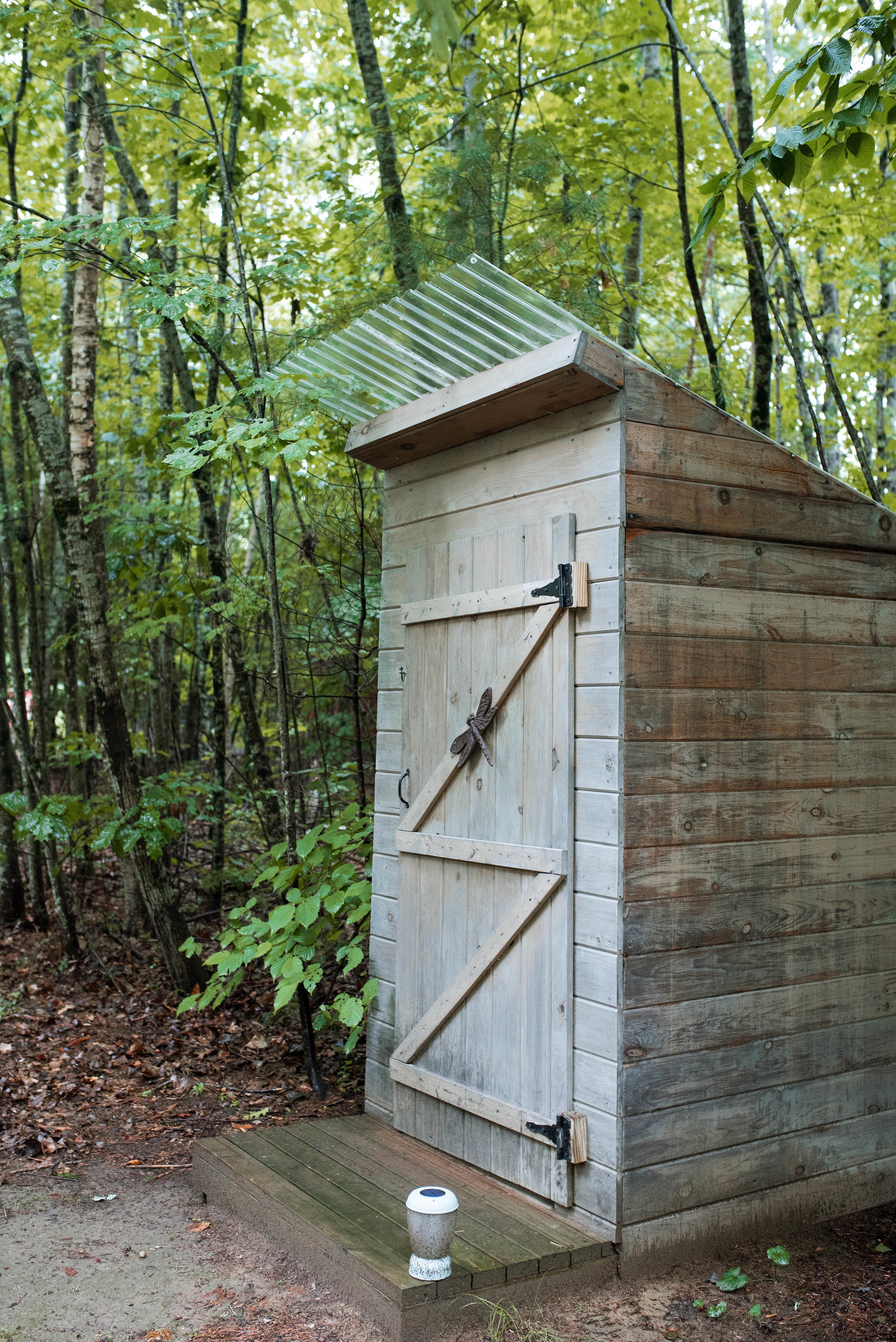outdoor toilet
