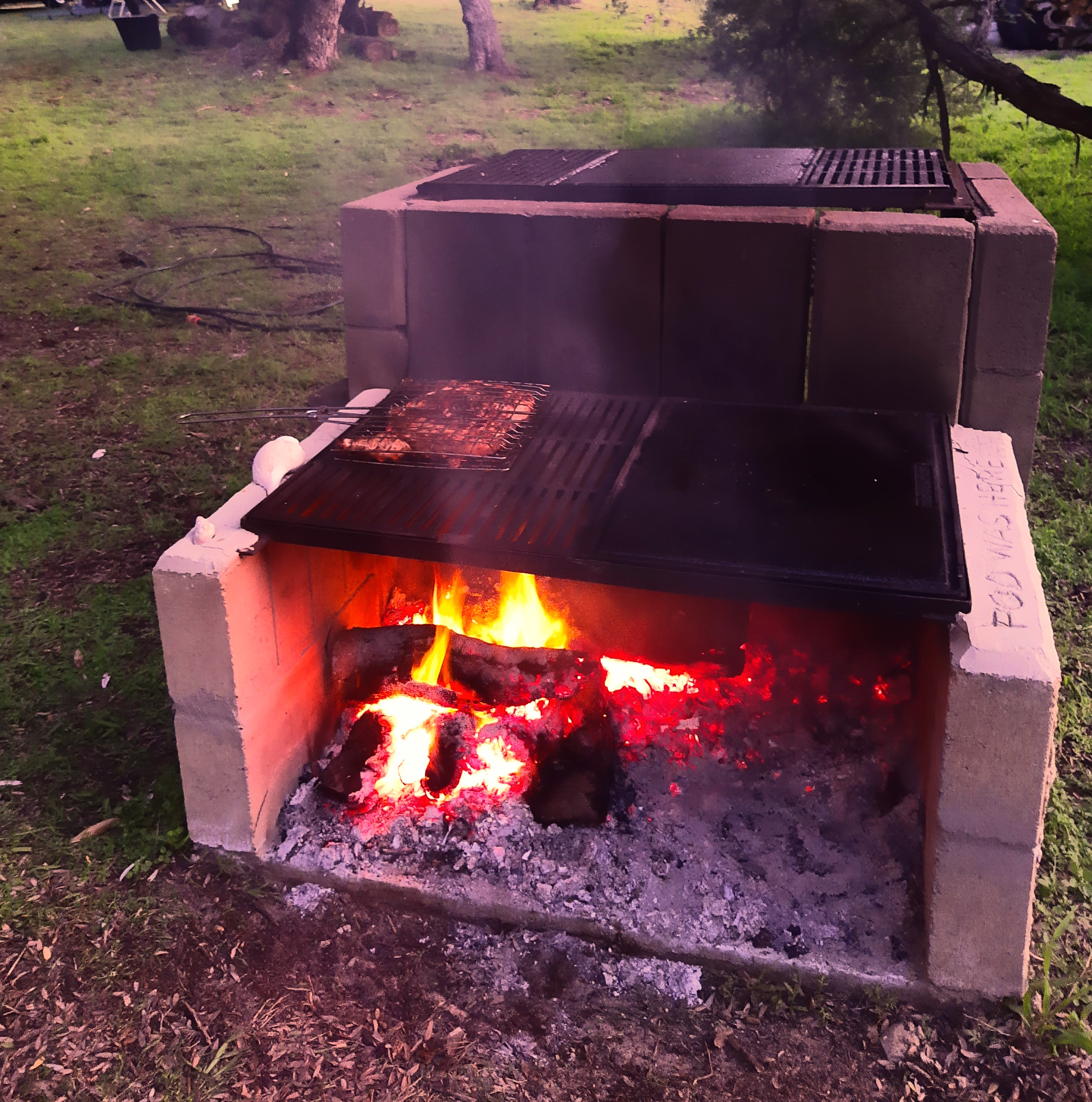 Fried chicken, finger lickin.