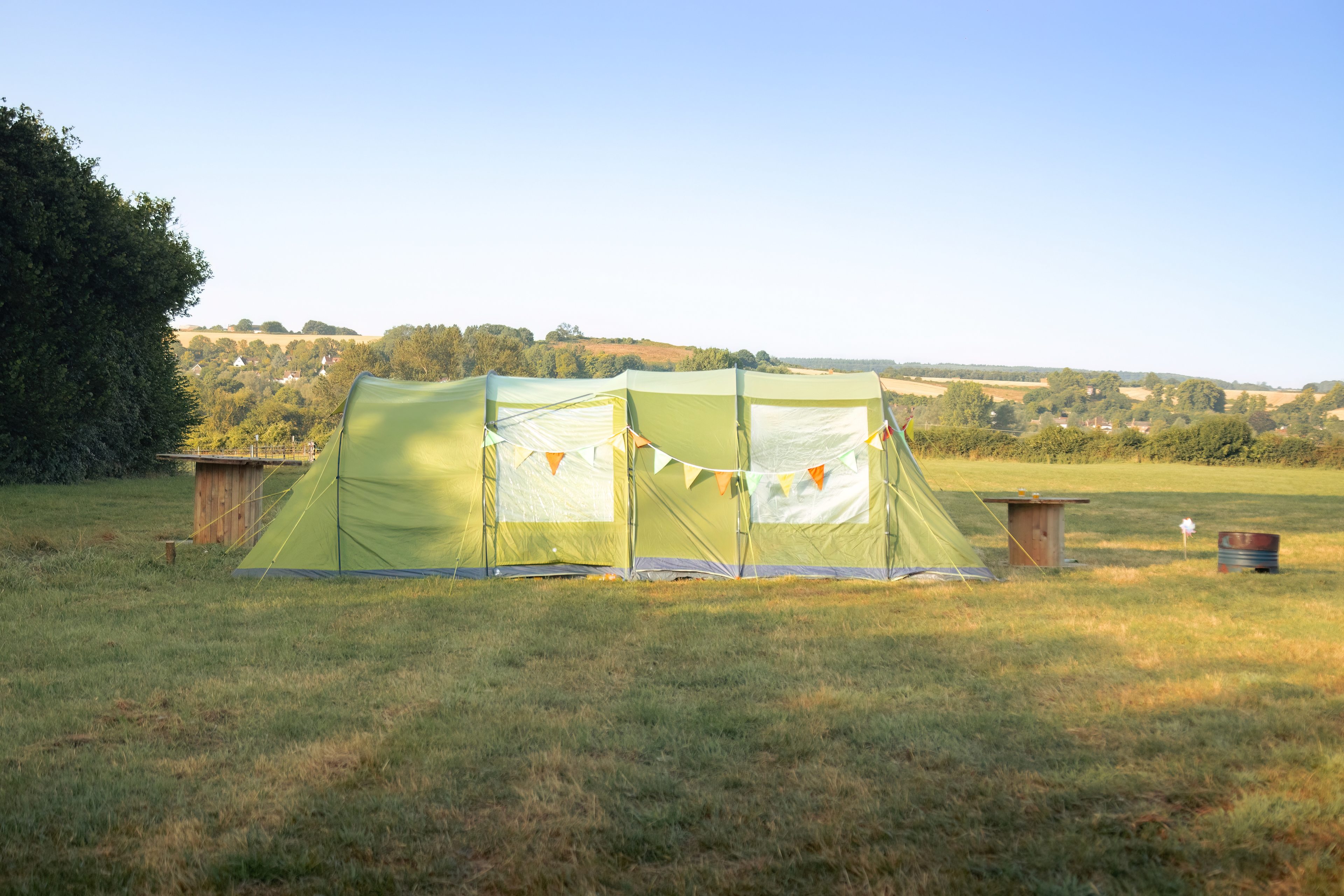 Countryside views for miles from the campsite which offered great views across Dorset.