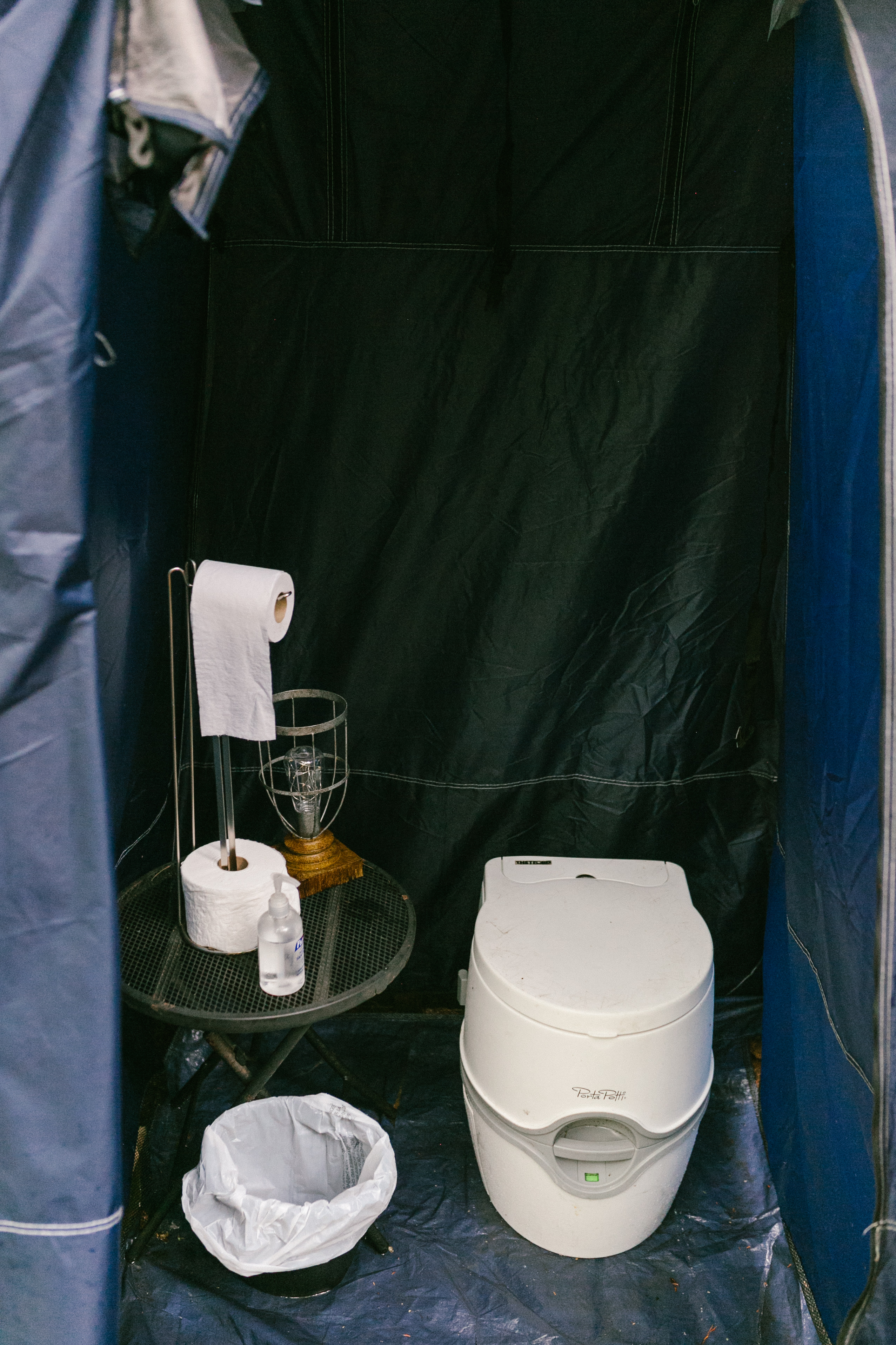 The bathroom on the deck.