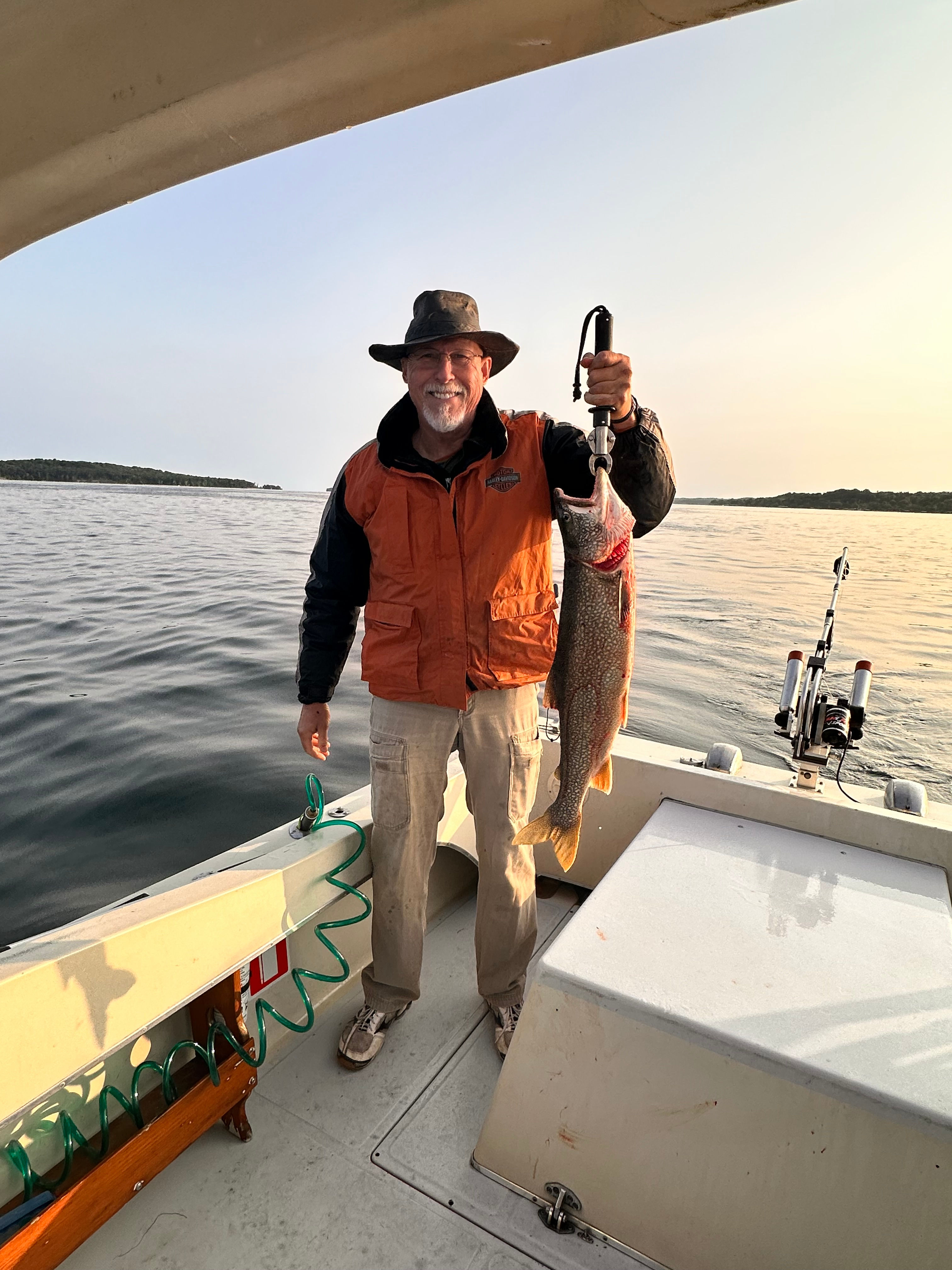 We were close enough to take an early morning fishing charter. 