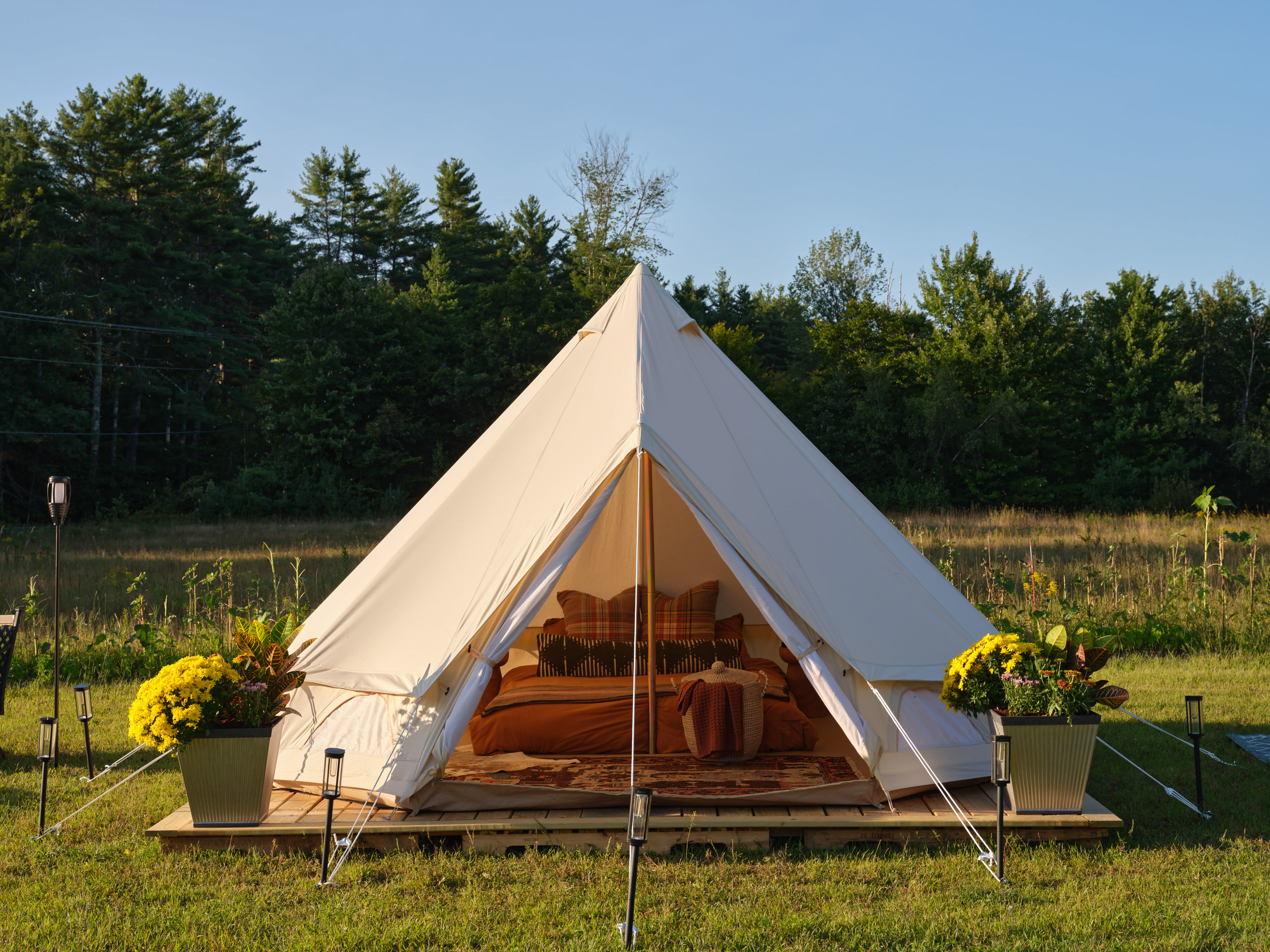 The Bell Tent At Honey & Stem Farm