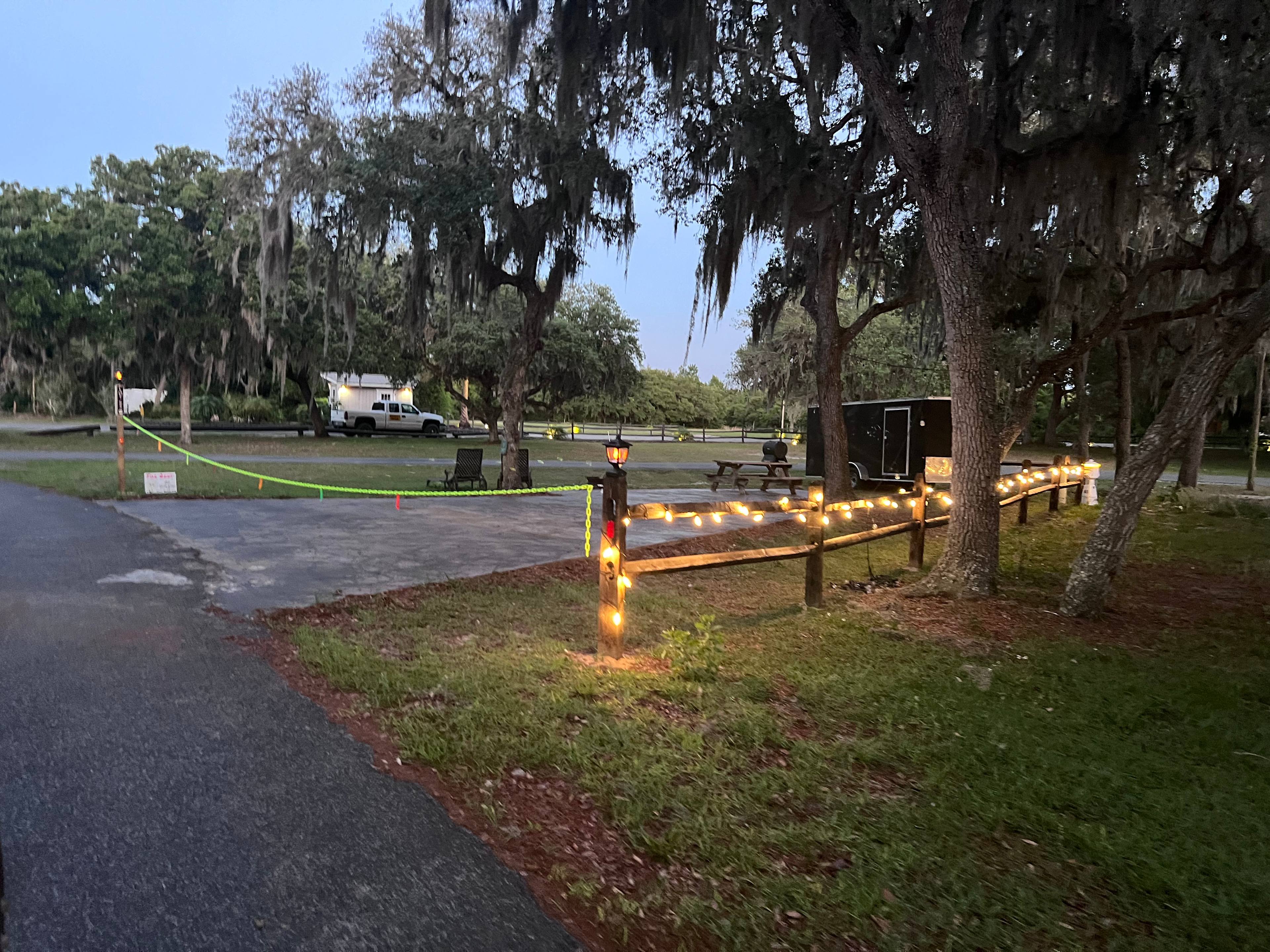 Entrance & guard shack in foreground . 