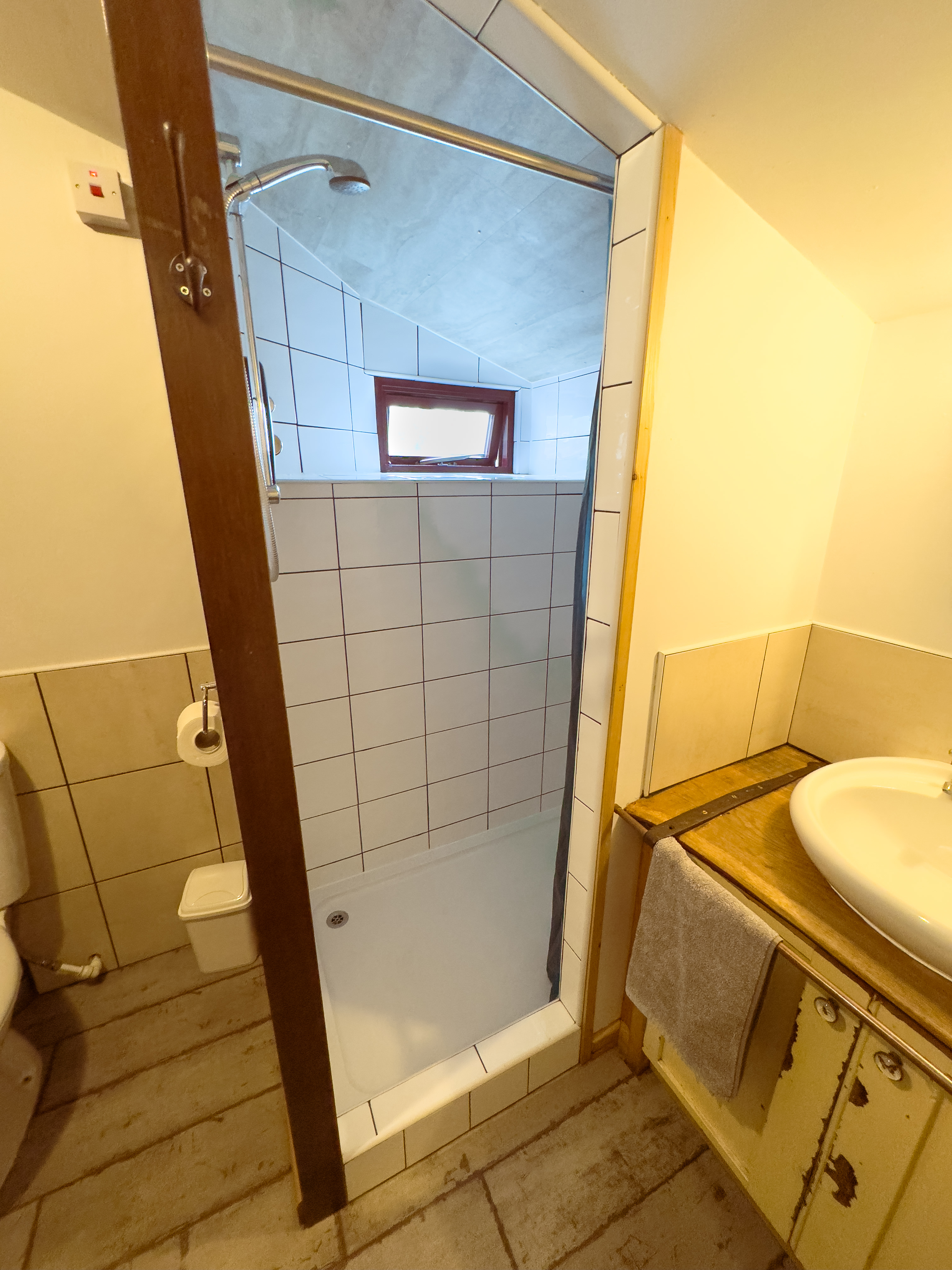 Double Shower and flushing loo