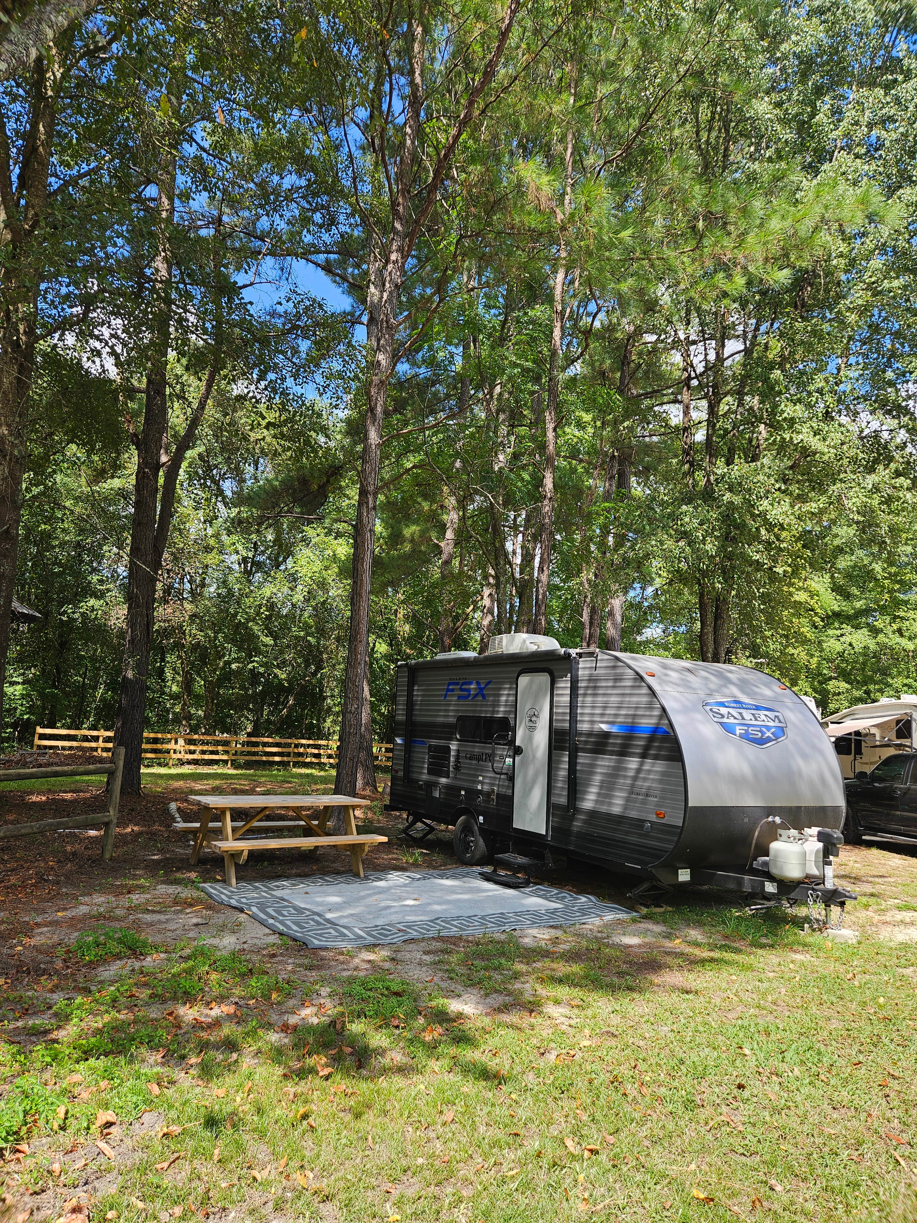 Small rentable RV set up onsite