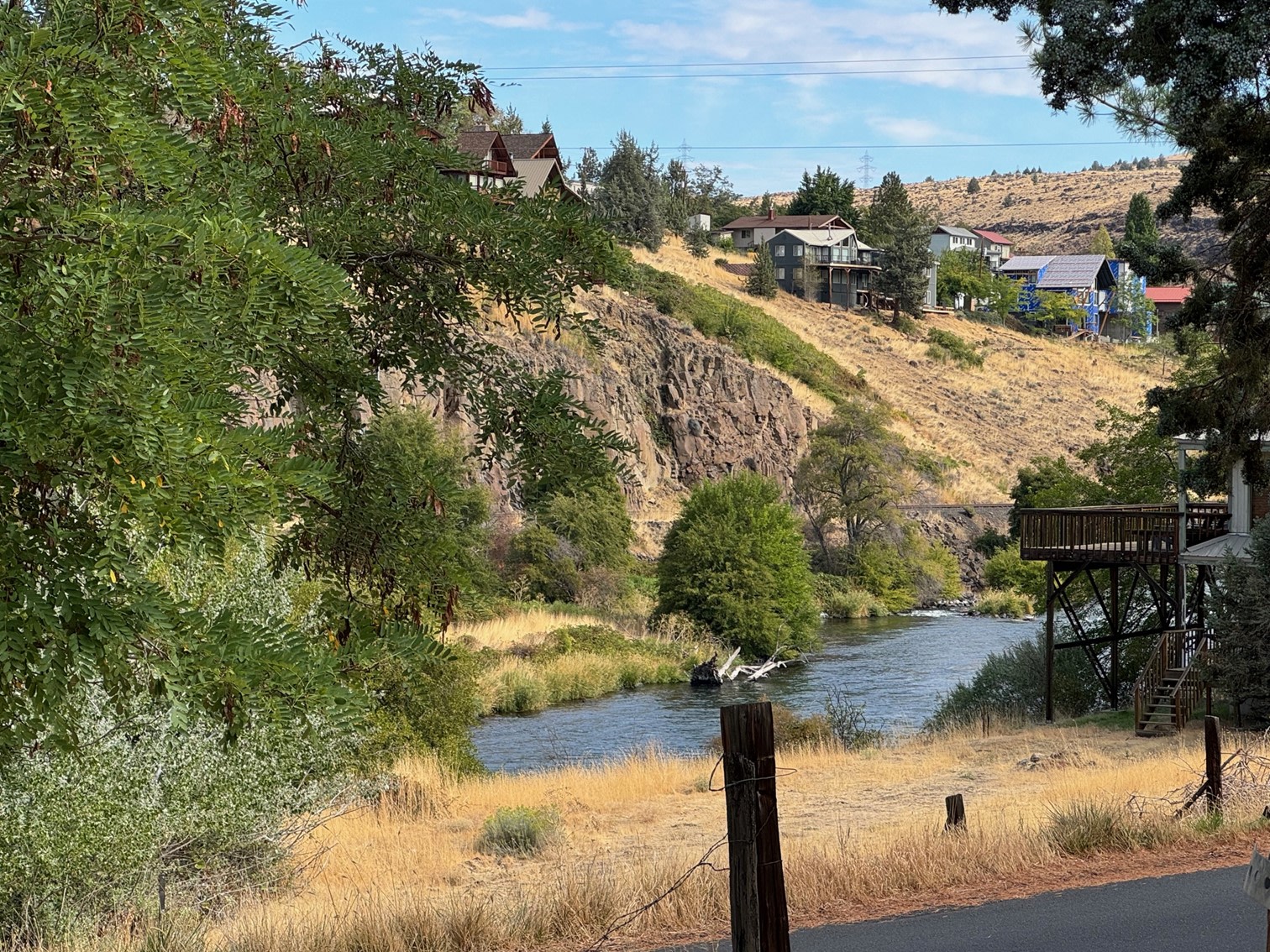 View from campground