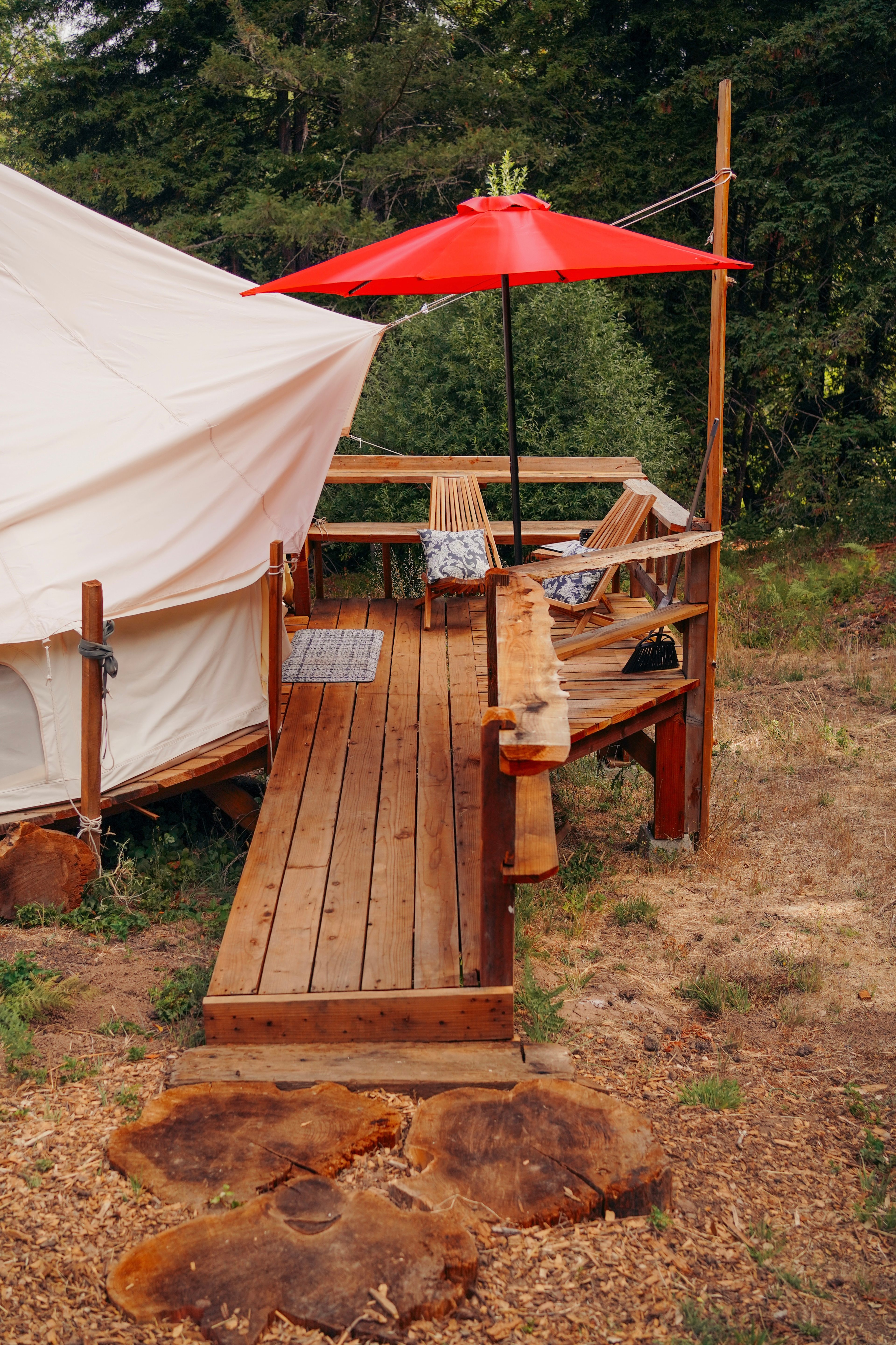 Butterfly landing porch